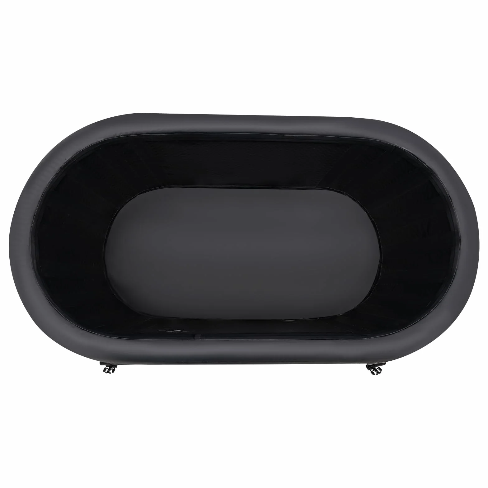 Bañera de hielo inflable de 370 litros, dimensiones 150 x 80 x 67 cm, bañera de hielo ovalada para adultos, adecuada para terapia de frío en atletas y campamentos de verano