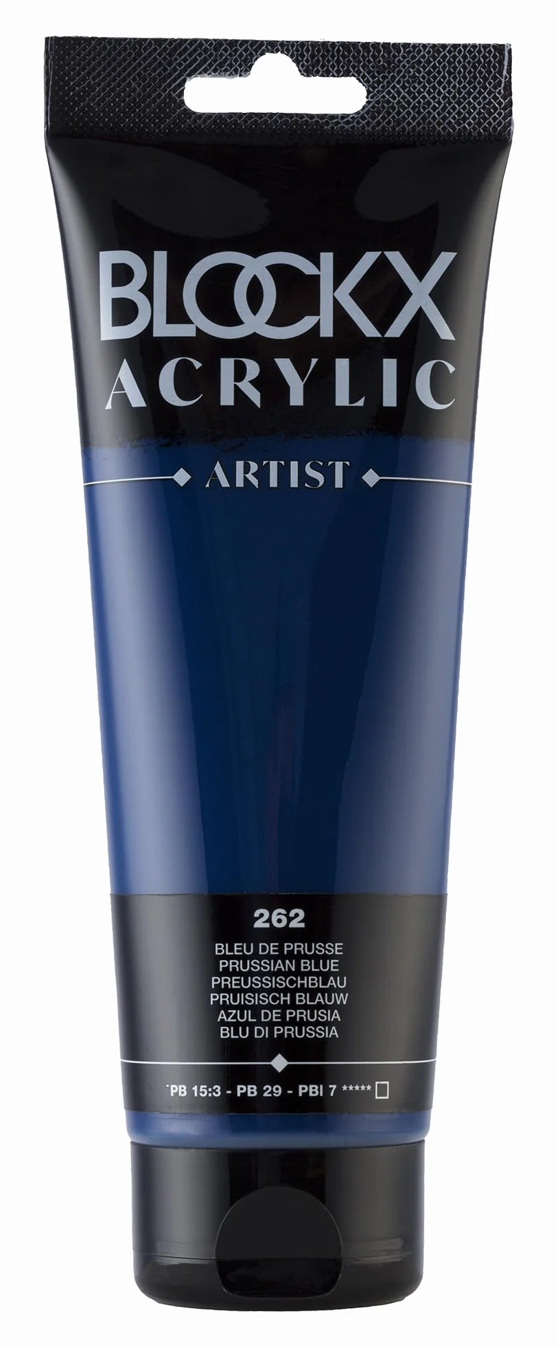 Blockx 61262BXC Acrylique Fine Opaque et Satinée Bleu de Prusse PB 15:3/PB 29/PBl 7 250ml