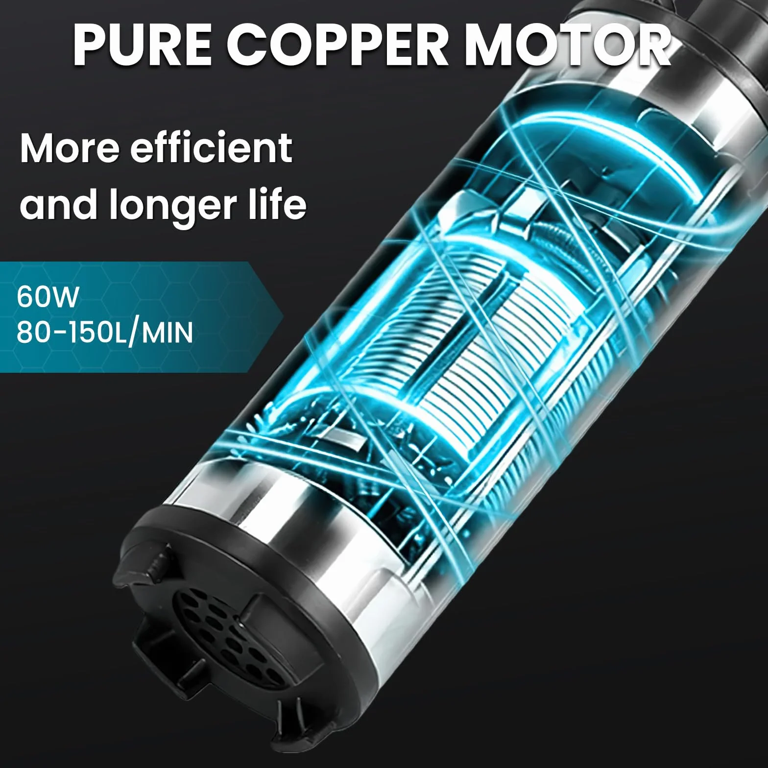 Bomba de agua a batería 18V 60W 80-150 L/min para limpieza riego jardín