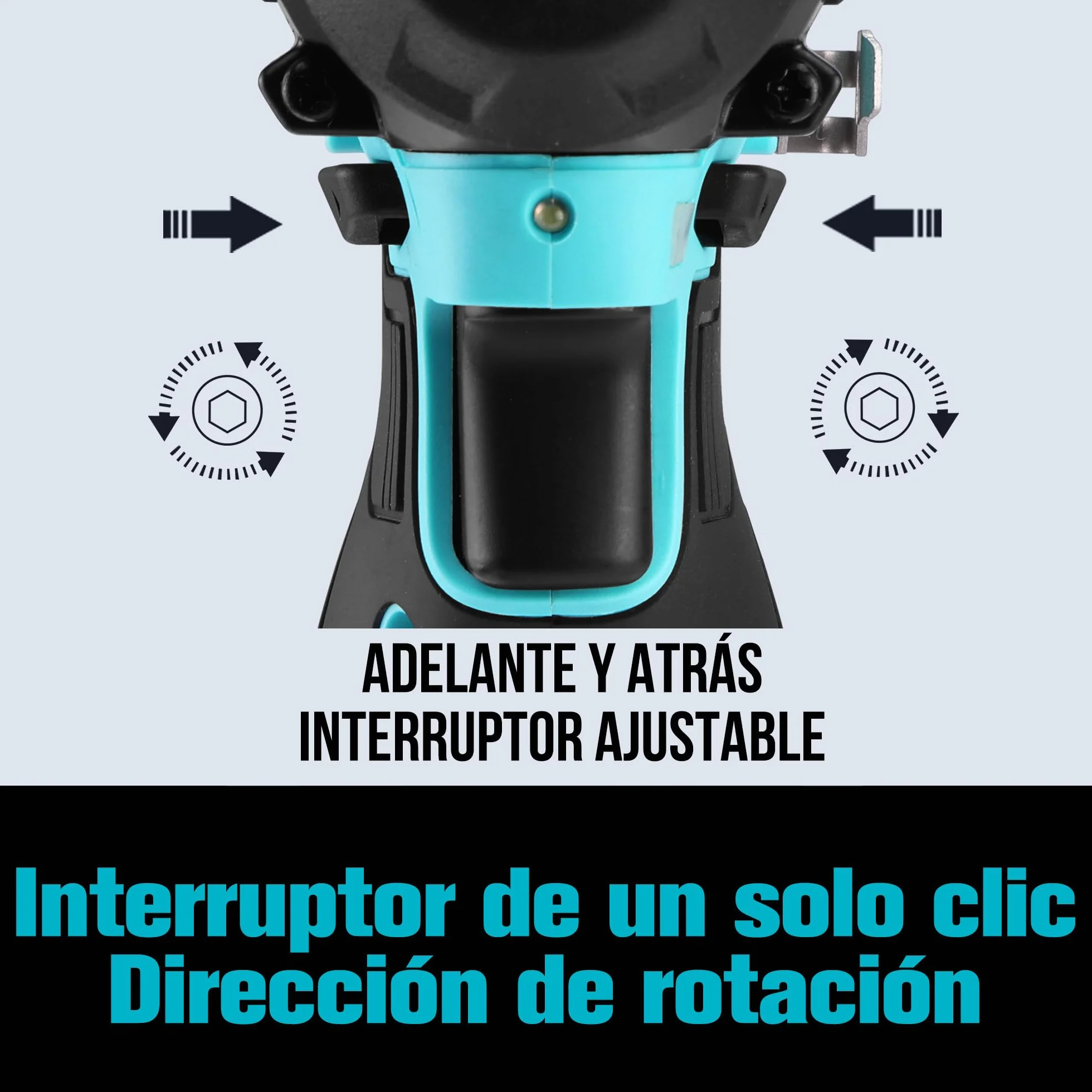 DURATECH Atornillador Impacto Inalámbrico 12V, 100Nm con Accesorios | Velocidad de 2400RPM con LED, Batería 2,0Ah, 11 Puntas y 3 Vasos para Bricolaje y Reparaciones