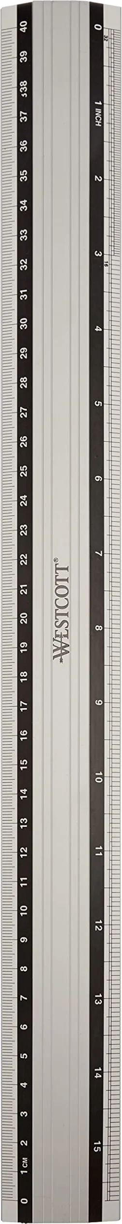 Westcott Regla de aluminio 40 cm E-10192
