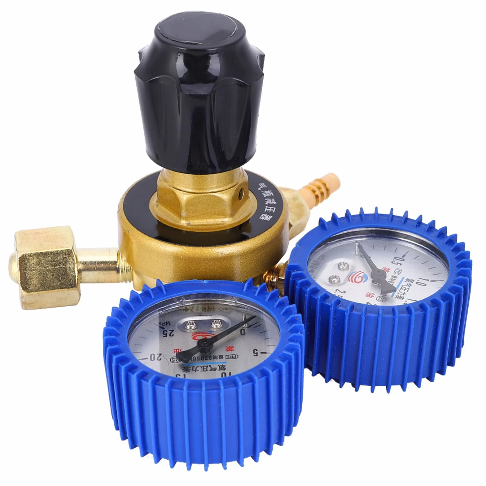 Manómetro de Oxígeno, Cuerpo de Aleación, Regulación de Presión Estable, Reductor de Presión de Gas de Oxígeno con Medidor de 0,4 a 25 MPa para Accesorios de Oxígeno