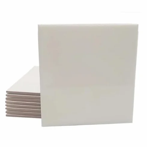 Azulejo Blanco Brillo 15x15, Brillante, Gres, Cerámico, Liso, Elegancia y Durabilidad para tu Baño y Cocina - 1 m² (45 Piezas)
