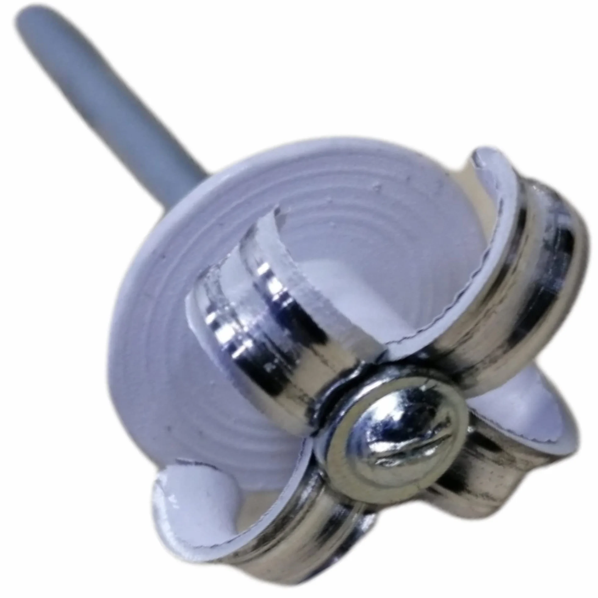 250x Remaches de Flor Ala Ancha Blancos 4,8 x 18 mm – Remaches Ciegos Cabeza Grande para Chapa, Plástico y Matrículas – Remaches Pop Automoción y Carrocería