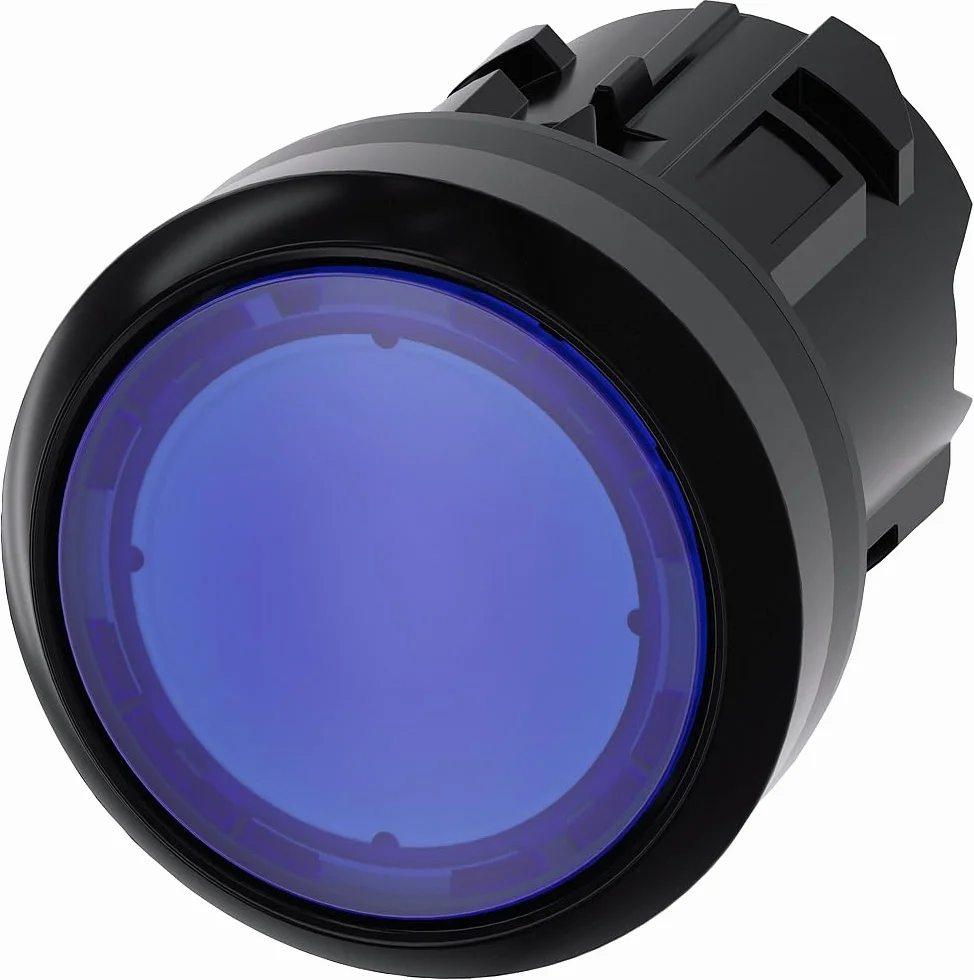 Siemens sirius atc - Pulsador luminoso redondo azul boton rasante momentaneo