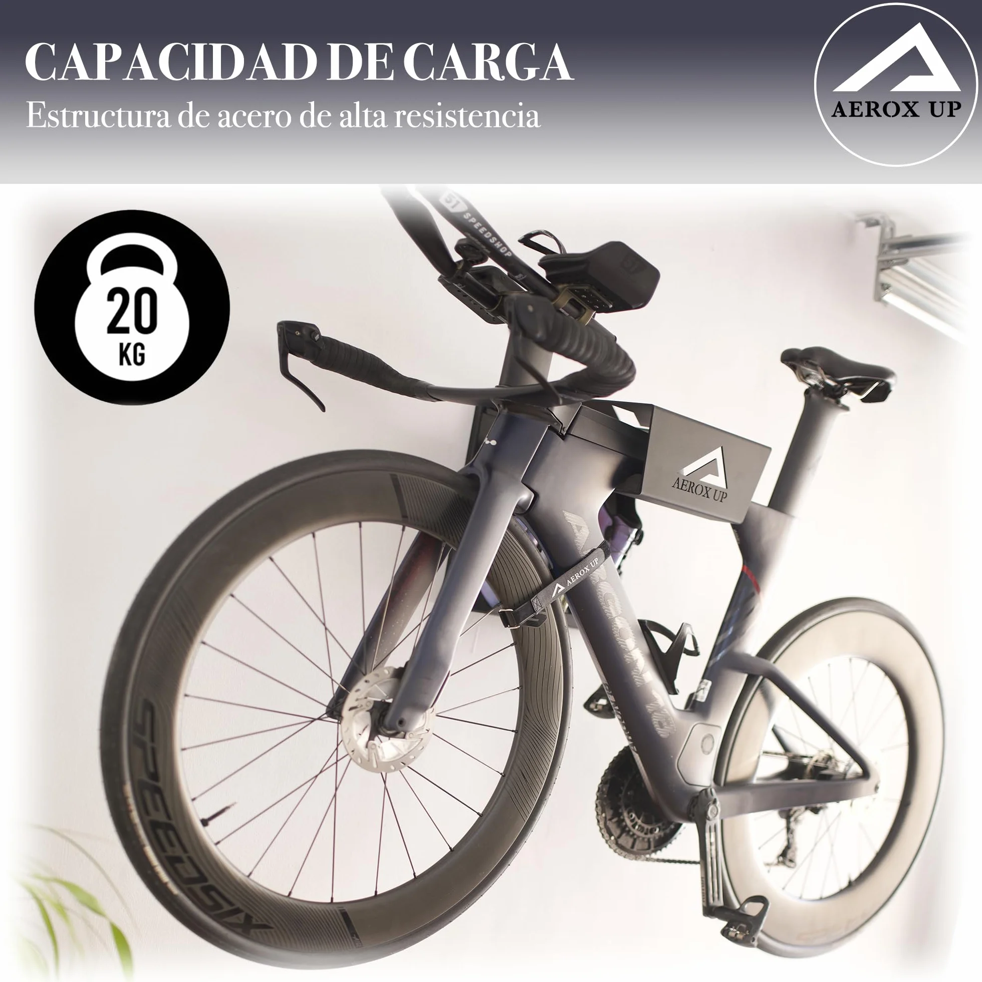 Soporte de Bicicletas Pared - Soporte Pared Bicicleta - Colgador Bicicleta de Pared - Soporte Bici - Bike Stand - Colgar Bicicletas en Pared - Gancho Elevador Bicicleta - Cuelga Bicicletas