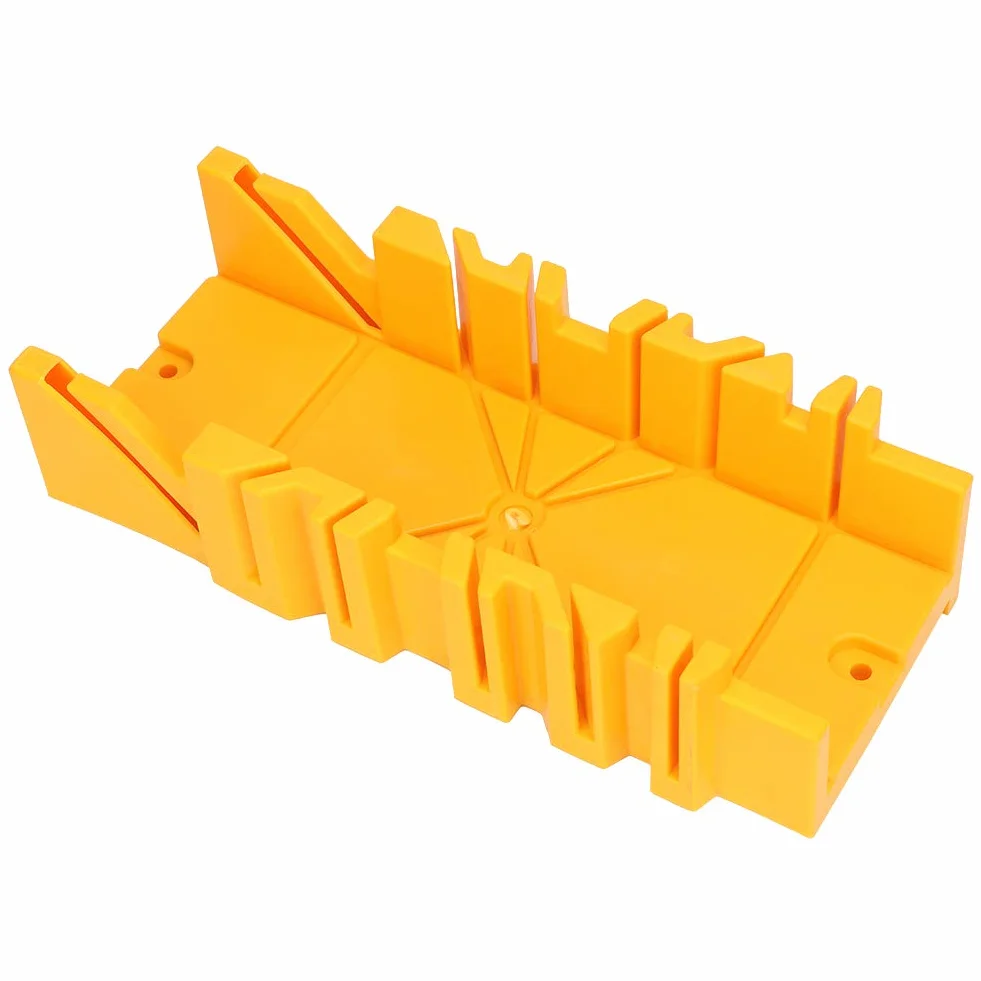 Futihing - Sierra ingletadora con guía de plástico ABS de 30,5 cm, caja de ingletes con sierra trasera de 35,5 cm para carpintería