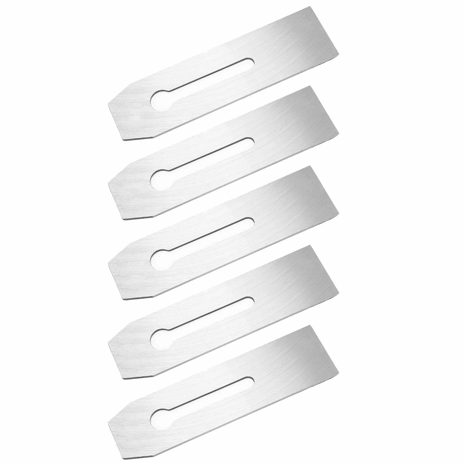 5 piezas de cuchillas para cepilladora de 51 mm, cuchilla cortadora de acero al carbono para carpintería, cuchilla de cepilladora resistente al desgaste, tratada térmicamente y