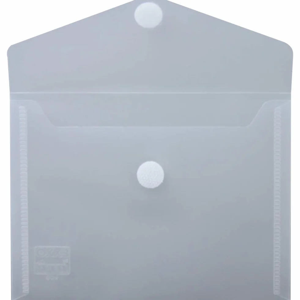 90861 - Sobre portadocumentos (cierre de velcro, A6, 10 unidades), transparente