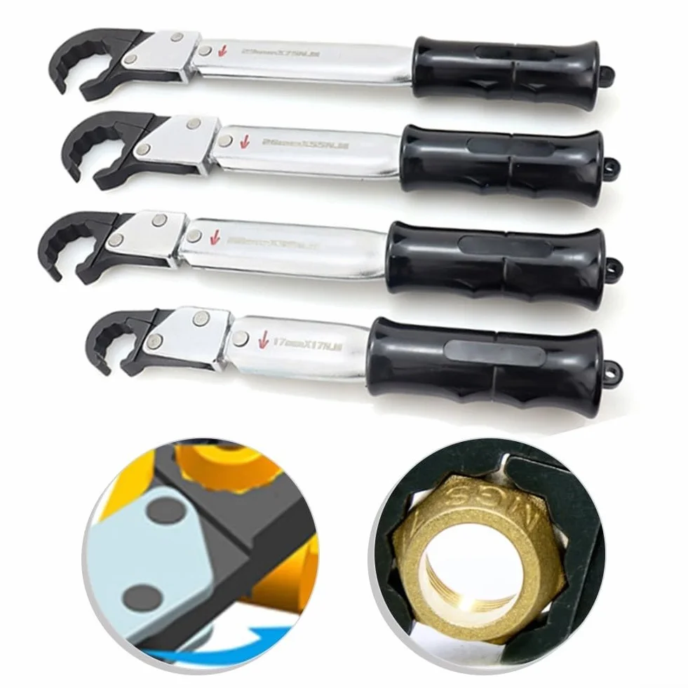 Llave dinamométrica de trinquete individual para mantenimiento automotriz, 1 herramienta para reparación de aire acondicionado, diseñada para precisión y manejo seguro (29 mm)