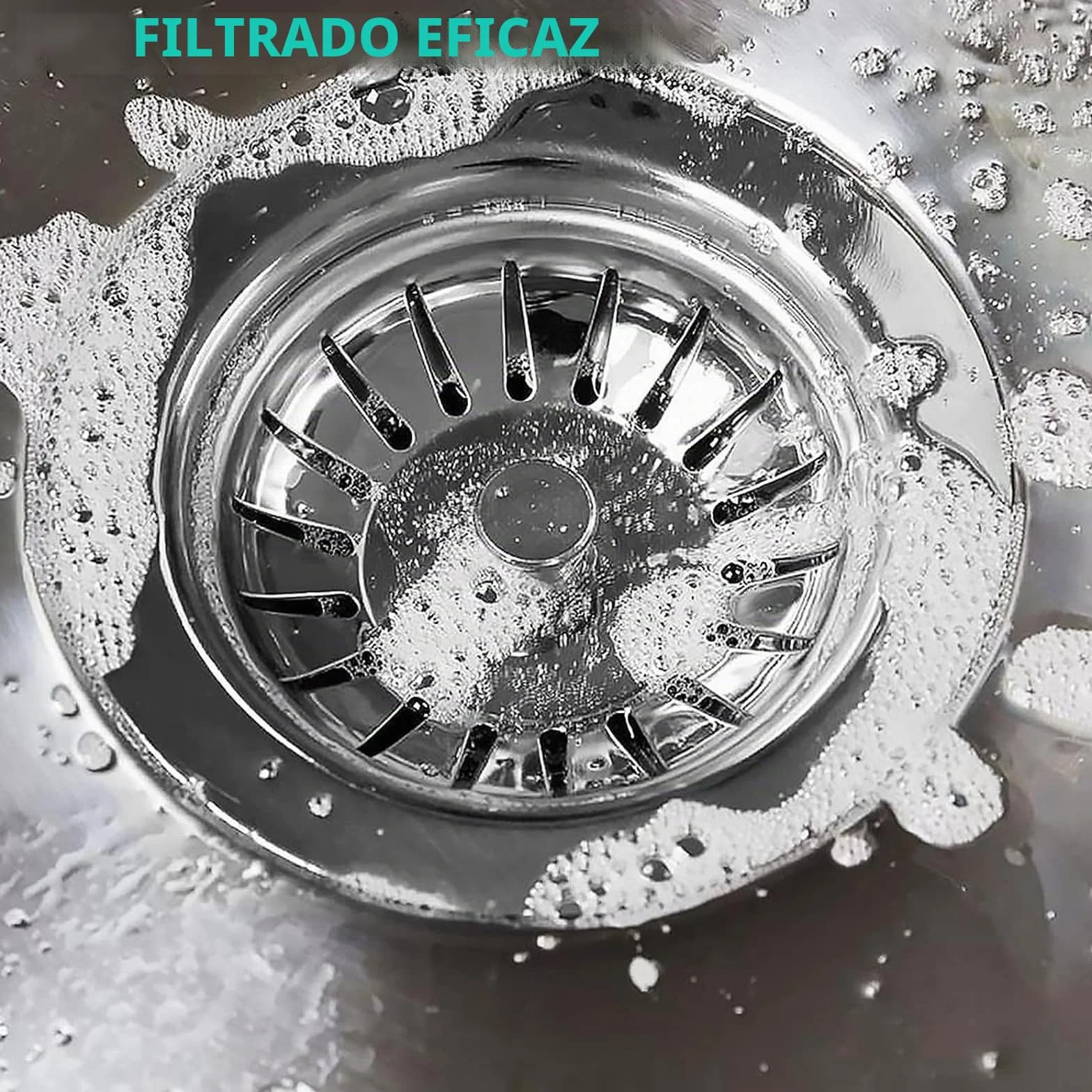 Tapón colador fregadero cocina acero inoxidable 80 mm UK paquete 2