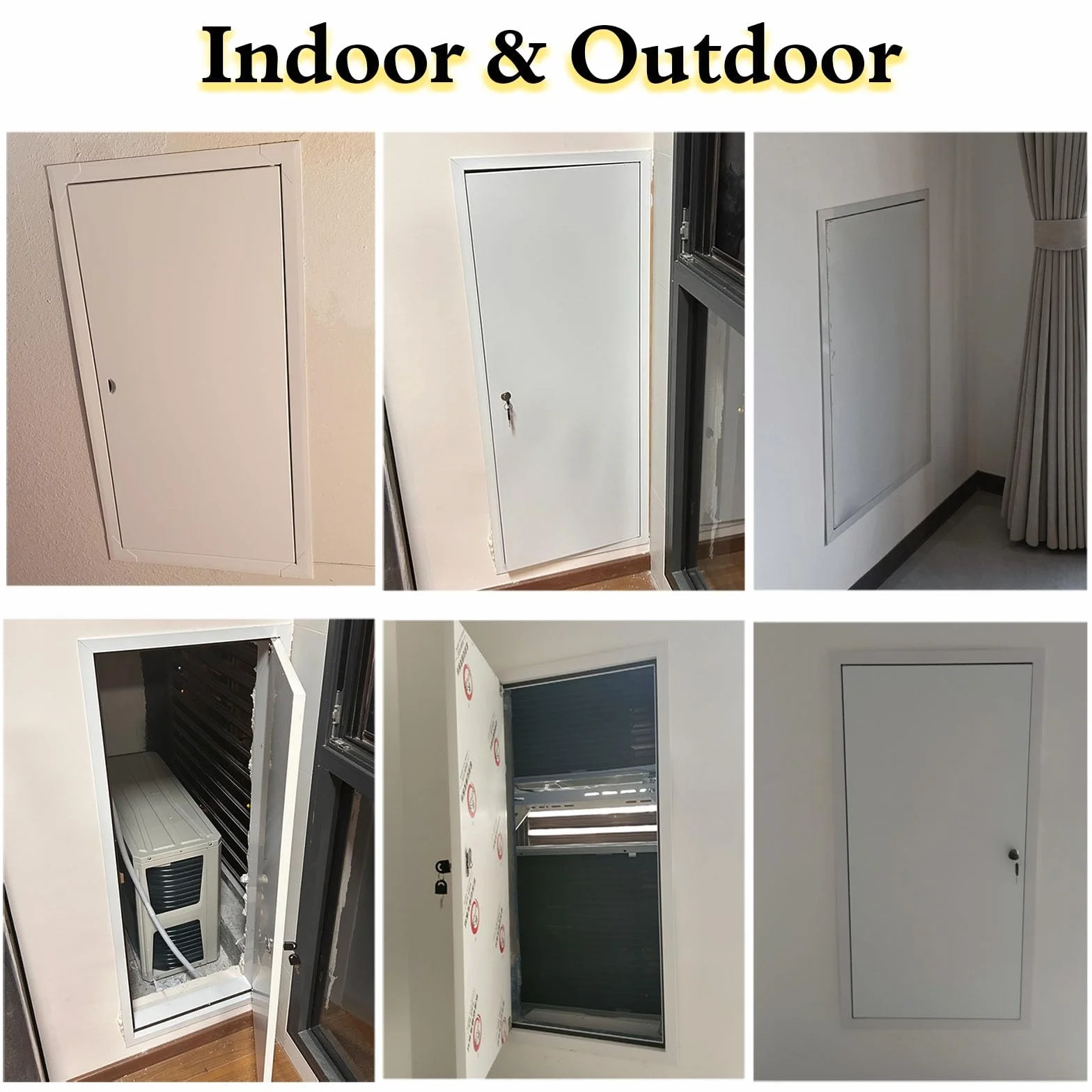 Trampilla Pladur Tapa de Registro de Aluminio Grande para fontanería (50 cm, 70 cm, 90 cm, 110 cm, 130 cm, 150 cm), con Puerta Oculta para conducto(70x70cm)