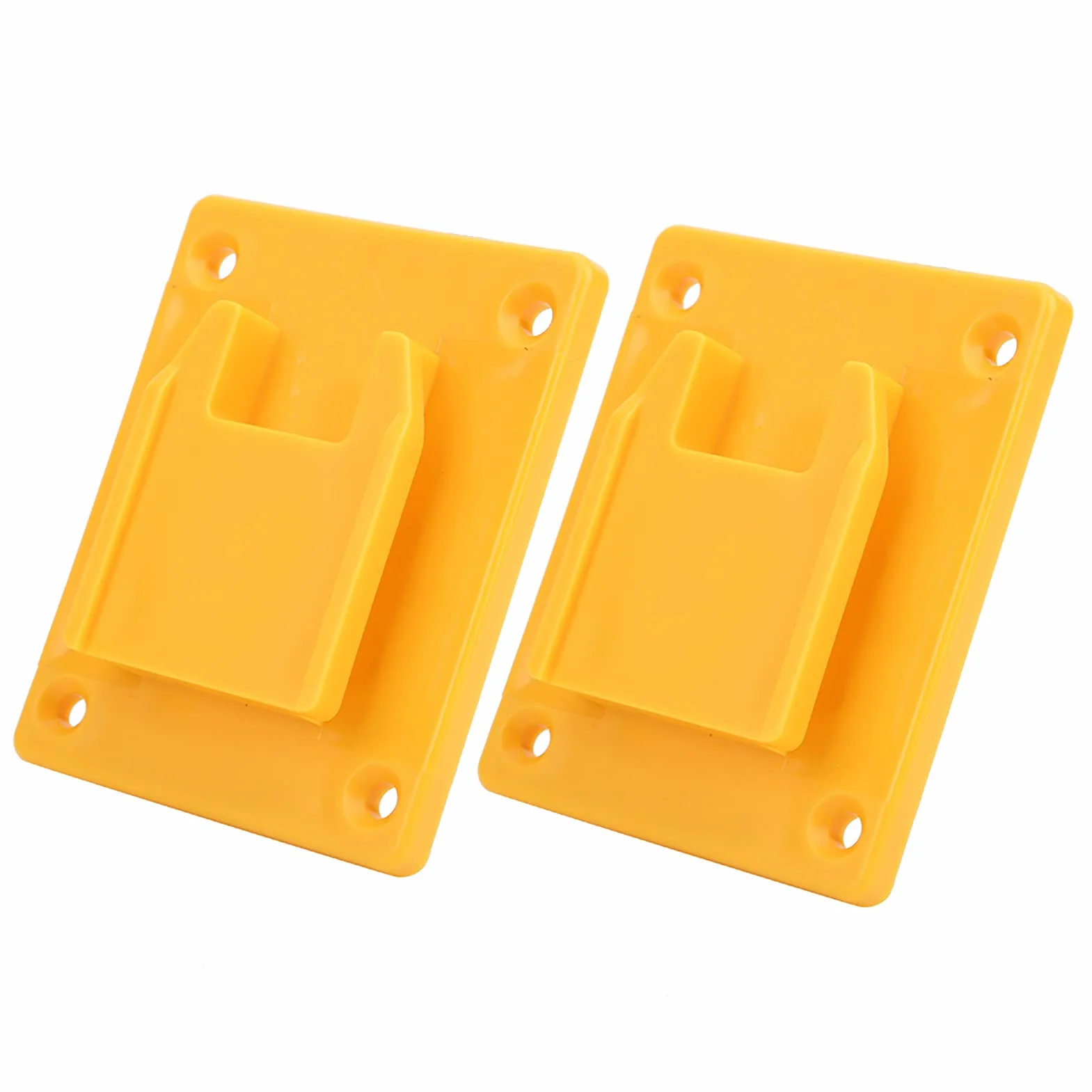 Fafeicy Base de Soporte de 2 Piezas, Base de Soporte de máquina de Herramientas eléctricas, Adecuado para M18 18V/DEWALT 20V(Amarillo)