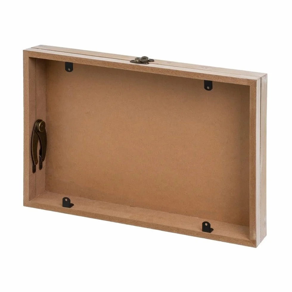 Tapa Contador de luz o cubrecontador electricos de Madera Home Corazon Rojo de 46x6x32 cm, Cubre Contador para Entrada Pasillo (Home Corazon Rojo)