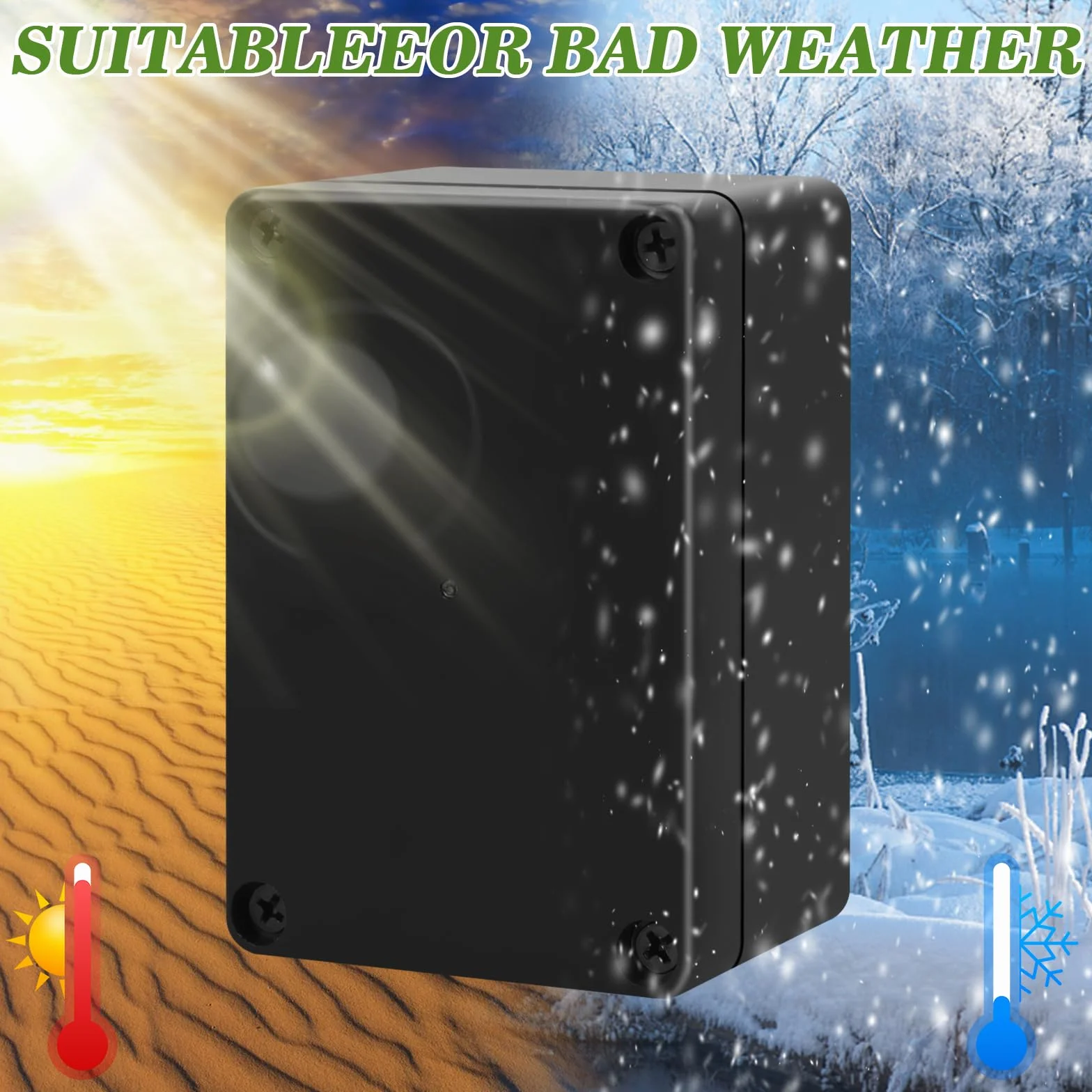Caja de Conexiones Impermeable IP65 100x68x50mm con 8 Prensaestopas