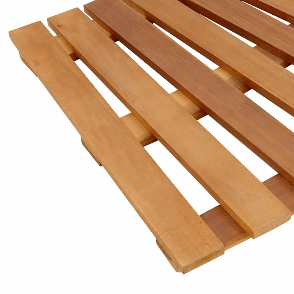 vidaXL Borde bañera hidromasaje Madera Acacia y ratán sintético Gris, Borde bañera de hidromasaje, Borde SPA de ratán sintético, peldaño bañera hidromasaje