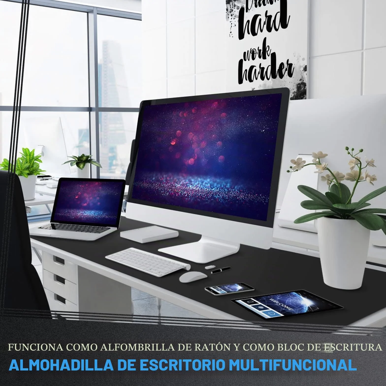 Knodel Almohadilla de escritorio de PVC impermeable para laptop