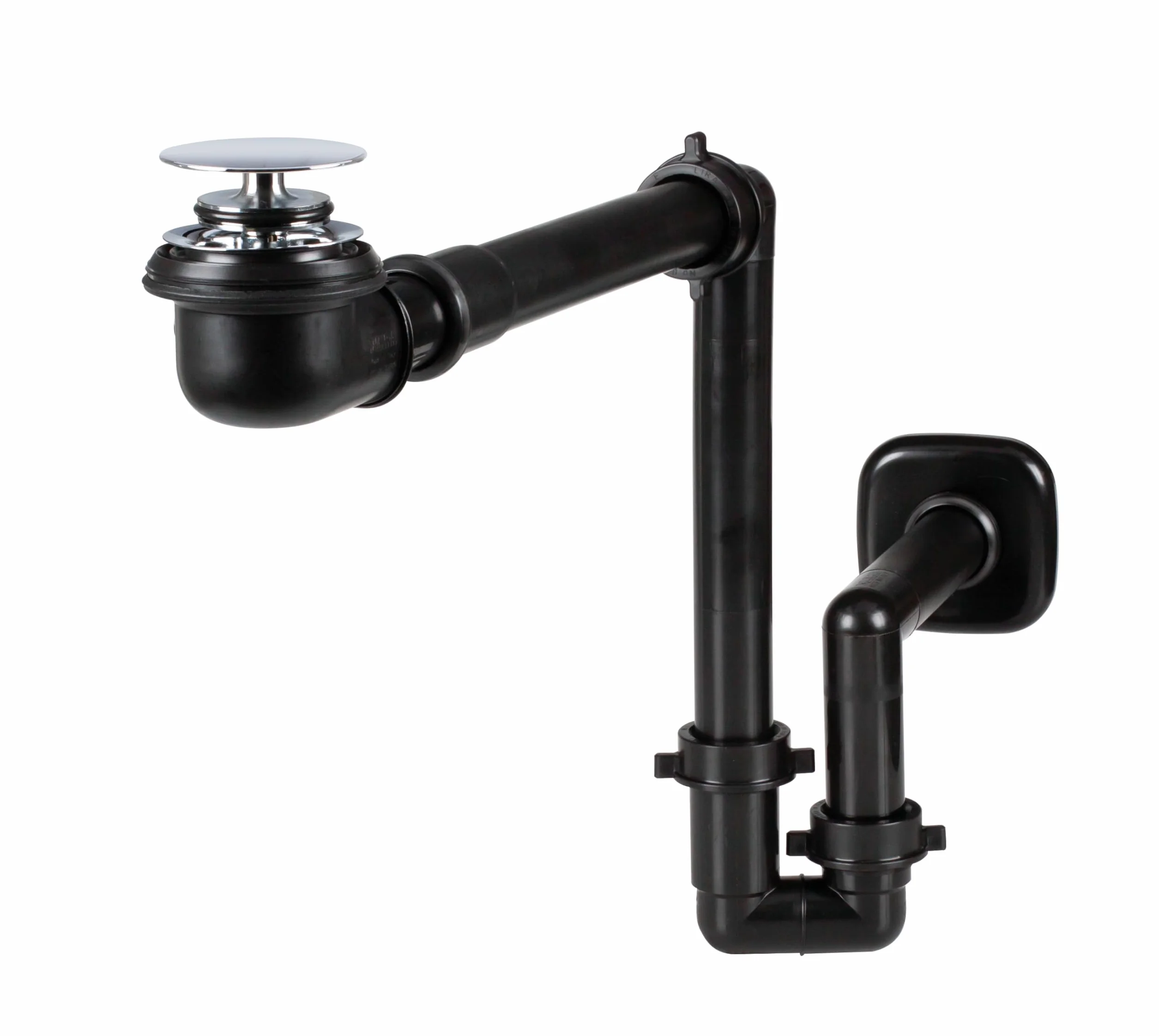 Kit espacio baño + desagüe bajo negro