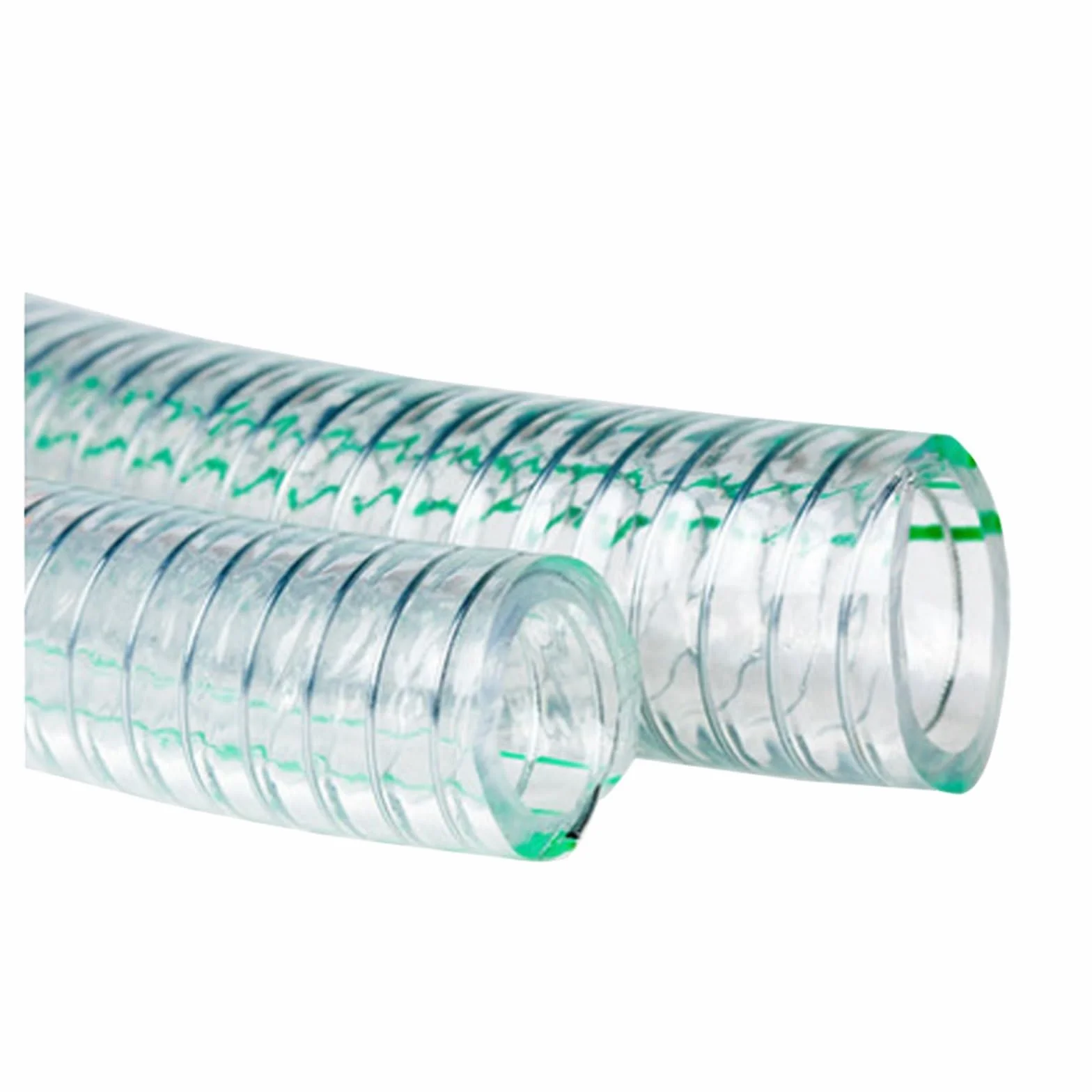 Tubos de vacío de PVC, Manguera de Alambre de Acero Transparente de PVC for Sistema de Aire Acondicionado de 1 m, Tubo Corrugado, Tubo de succión