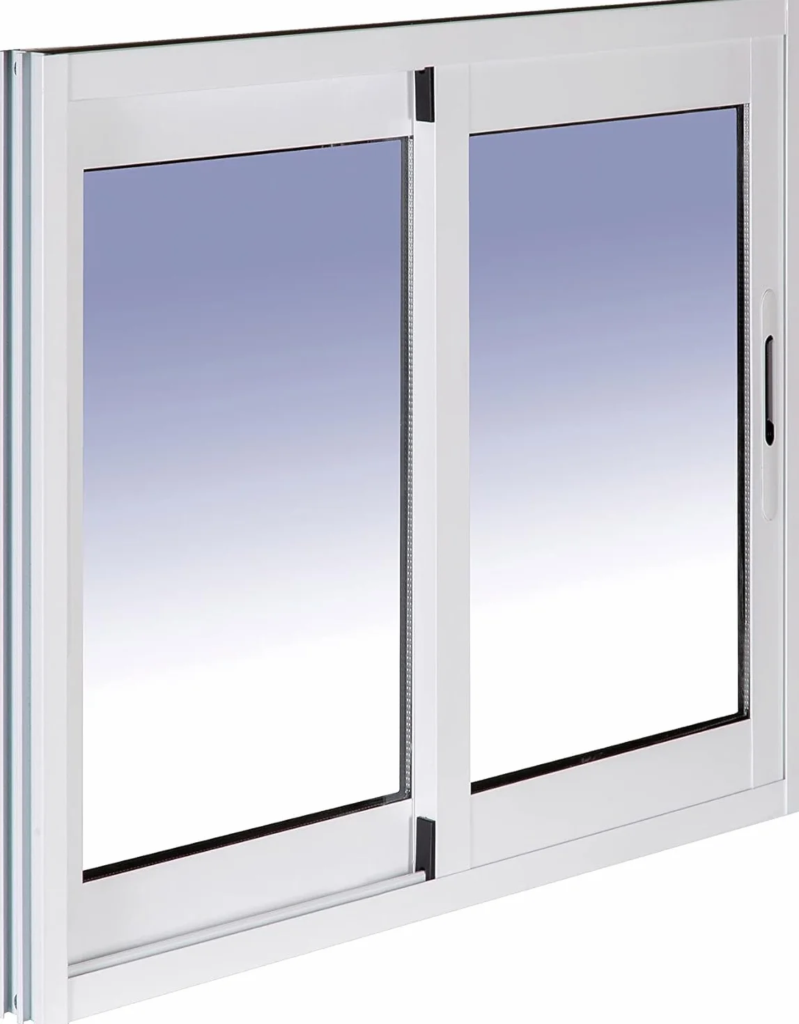 Ventanastock ALB0017L Ventana Aluminio 600x500 Corredera 2 hojas. con cristal carglass (Climalit Mate)