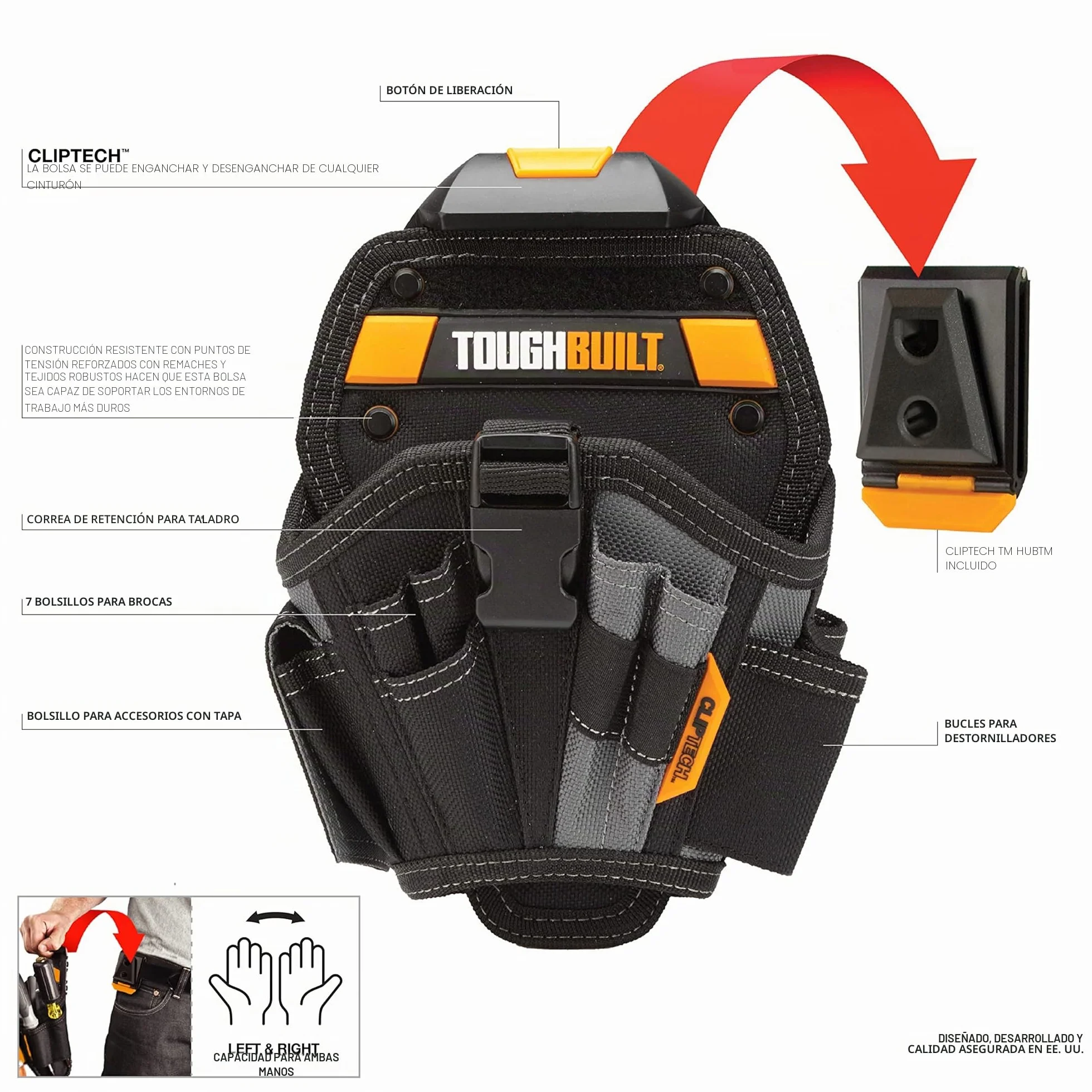 FUNDA TALADRO (GRANDE) TB-CT-20-L TOUGH BUILT
