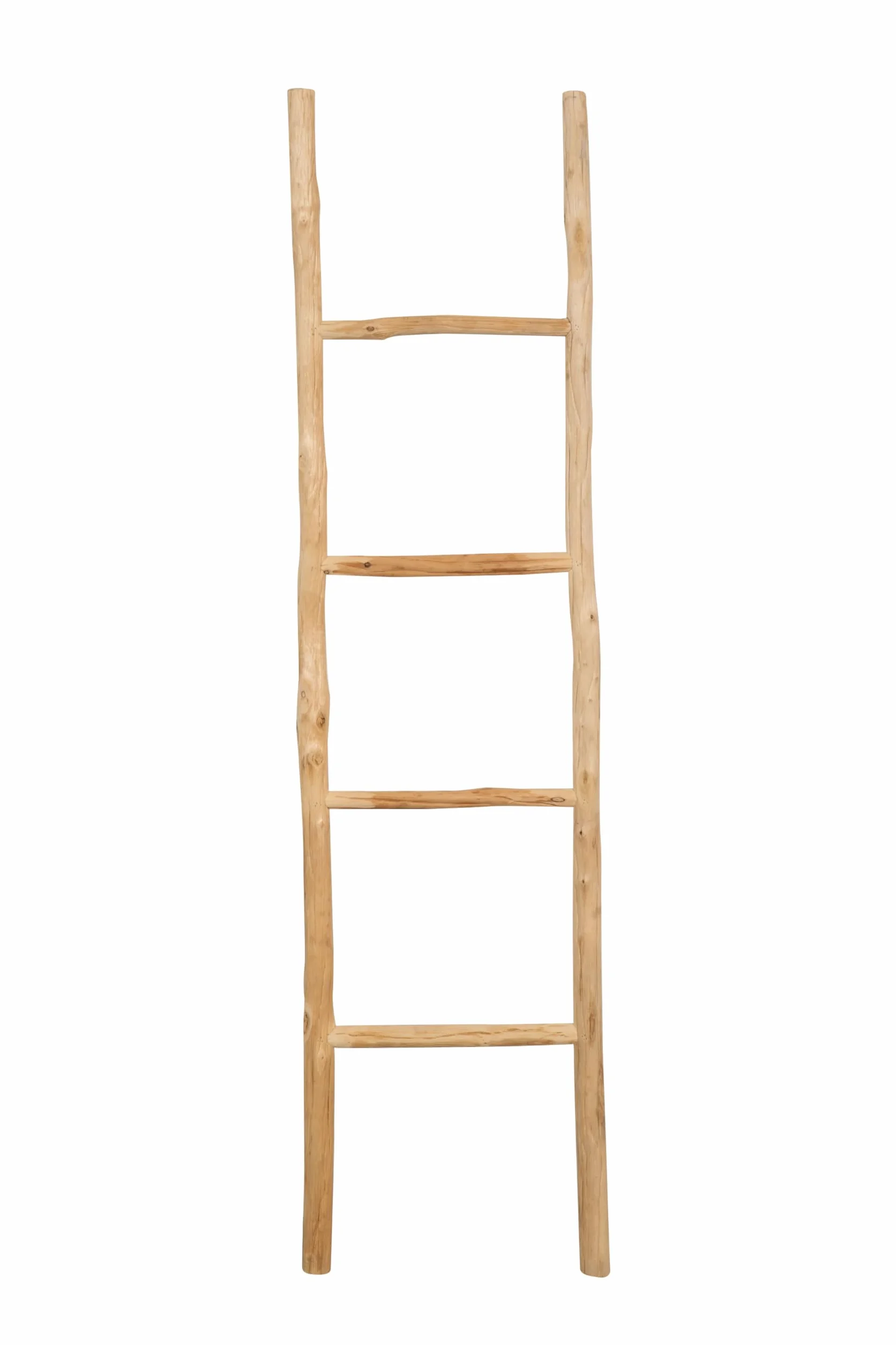 Biscottini Escalera toallero baño 148 x 36 x 3 – Escalera decorativa de madera – Toallero de bambú