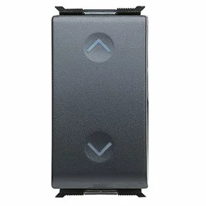 Gewiss GW30034 Negro 1P botonera - Panel de mandos (Negro, 10 A)