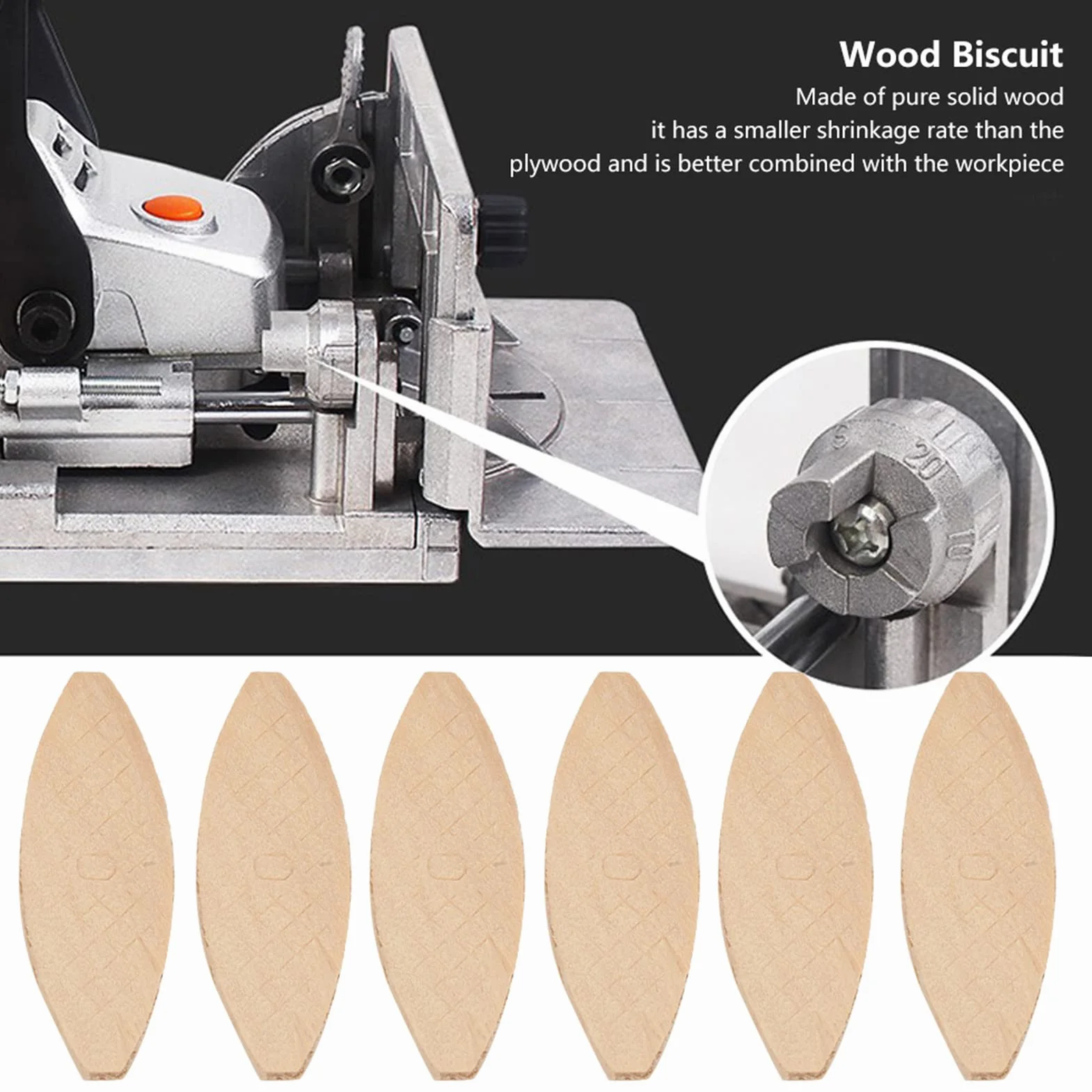 Galletas Para Unir Madera, 100 Uds., Galletas Para Unir Placas, Herramienta De Acoplamiento Para Tableros De Madera Para Uso En Carpintería(0#)