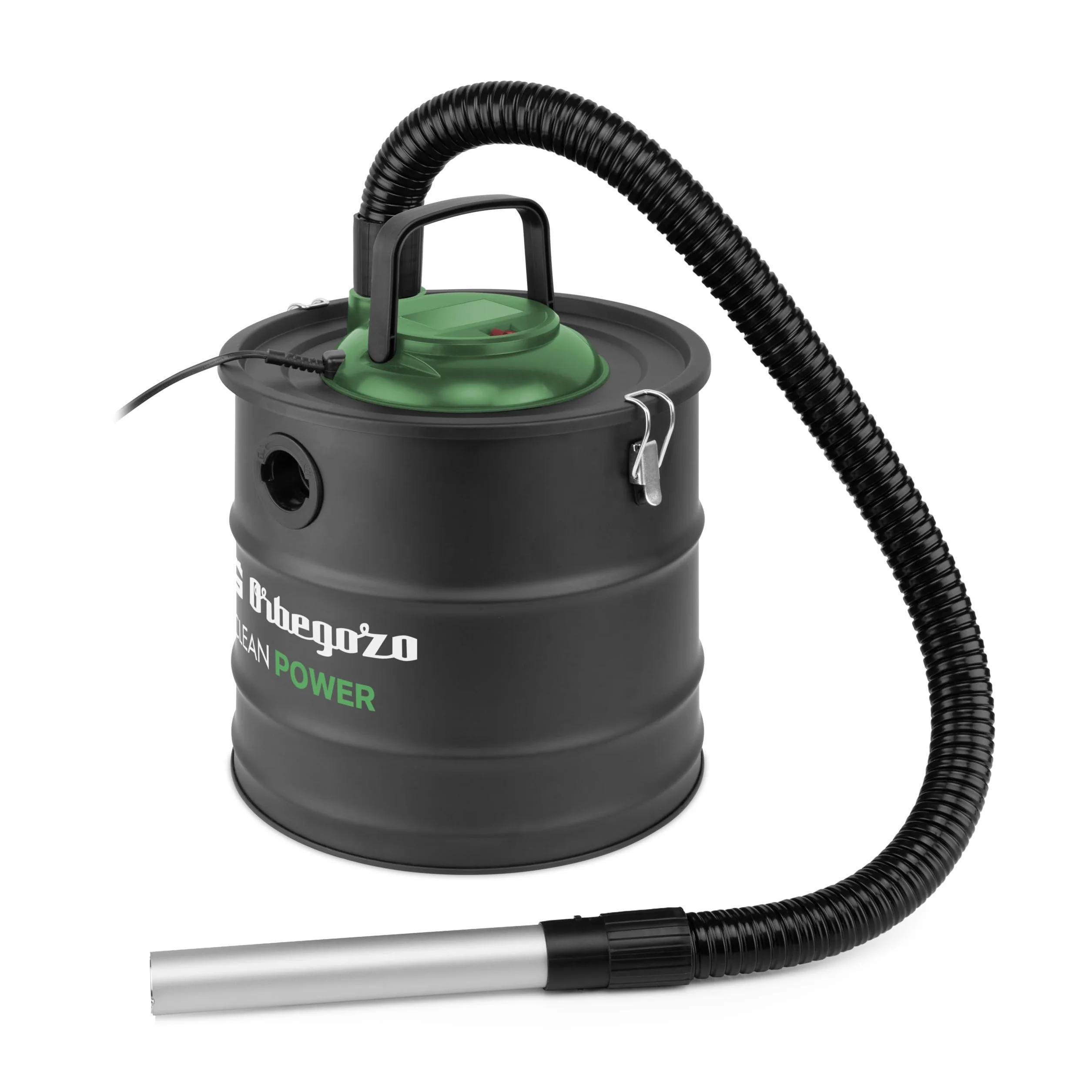 Orbegozo APZ 1200 Aspiradora de Ceniza 1200W, Succión 16 kPa, Depósito 20L, Prefiltro para Polvo Fino, Filtro HEPA Desmontable con Protección Metálica, Función Soplador