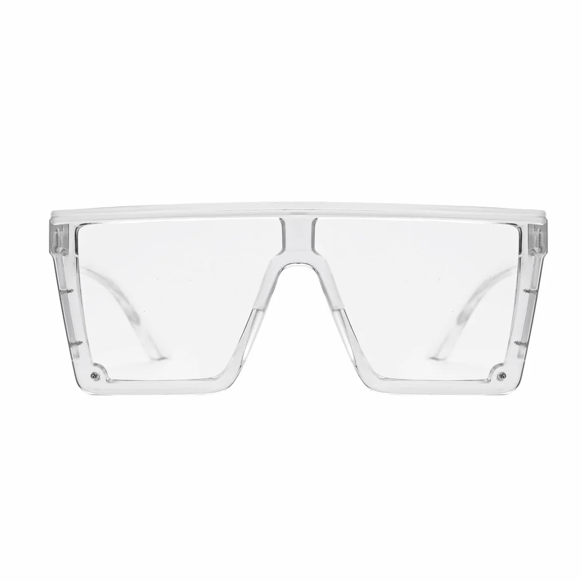 AnsiZ87 - Gafas de sol de seguridad de diseño para hombres y mujeres, grandes, planas, cuadradas, modernas, con espejo lateral