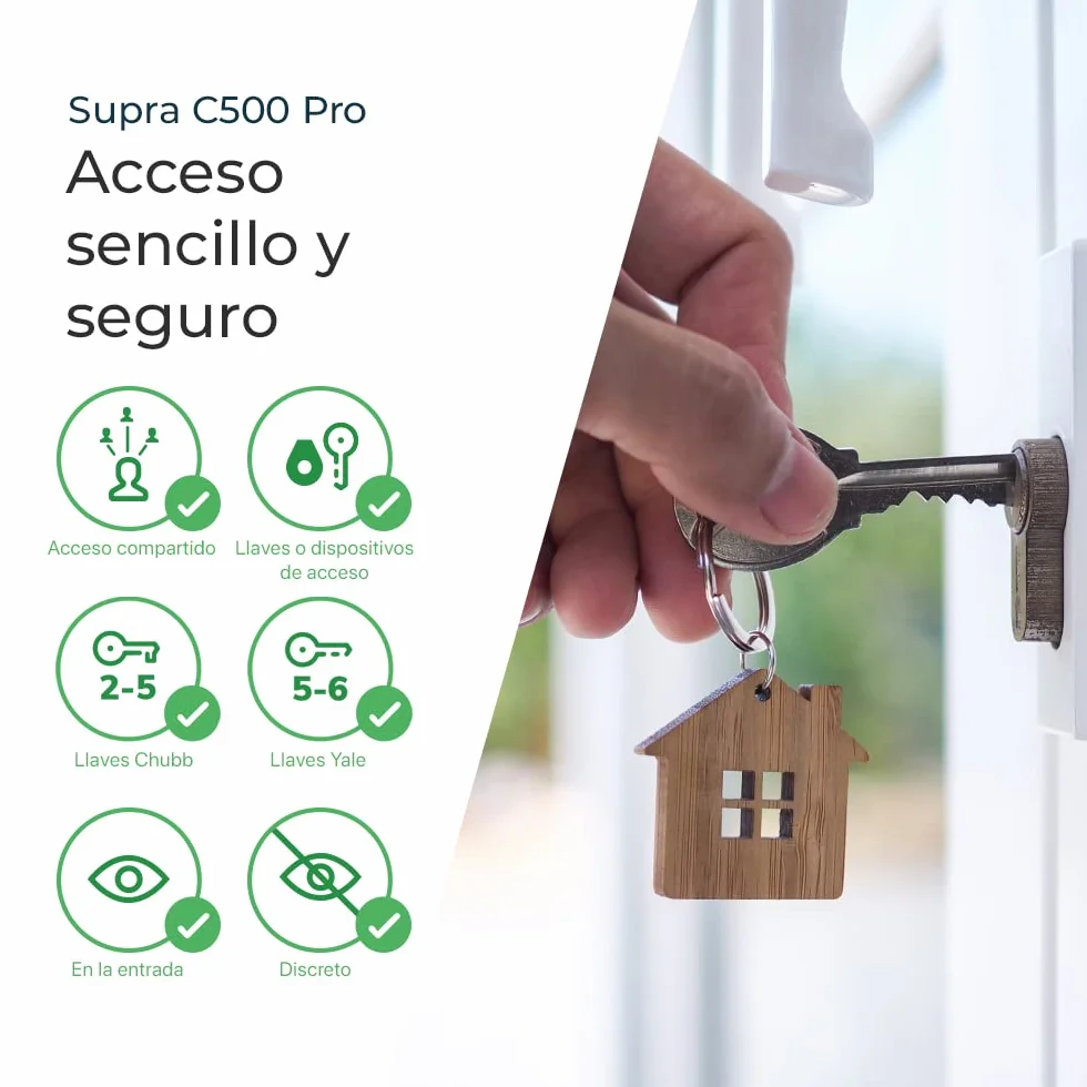 KeySafe SUPRA C500 Pro (2ª Generación) - Caja guarda llaves de alta seguridad, preferido por la policía