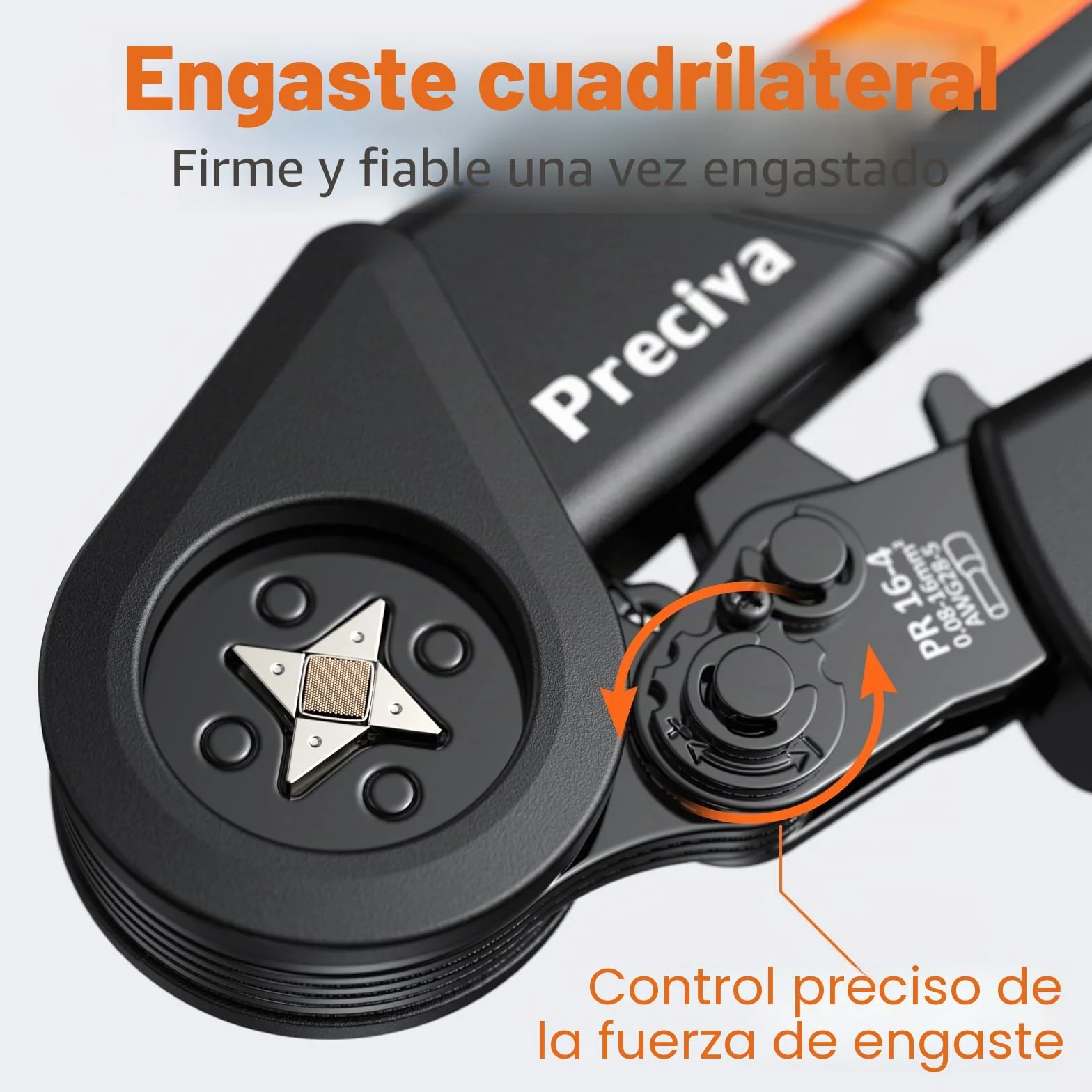 Preciva Crimpadora Terminales Electricos 0,08-16 mm² con Terminal de 1300 con un solo cable y dos cables, Juego de alicates de corte, ajustables, para la industria, Alicates de corte bricolaje