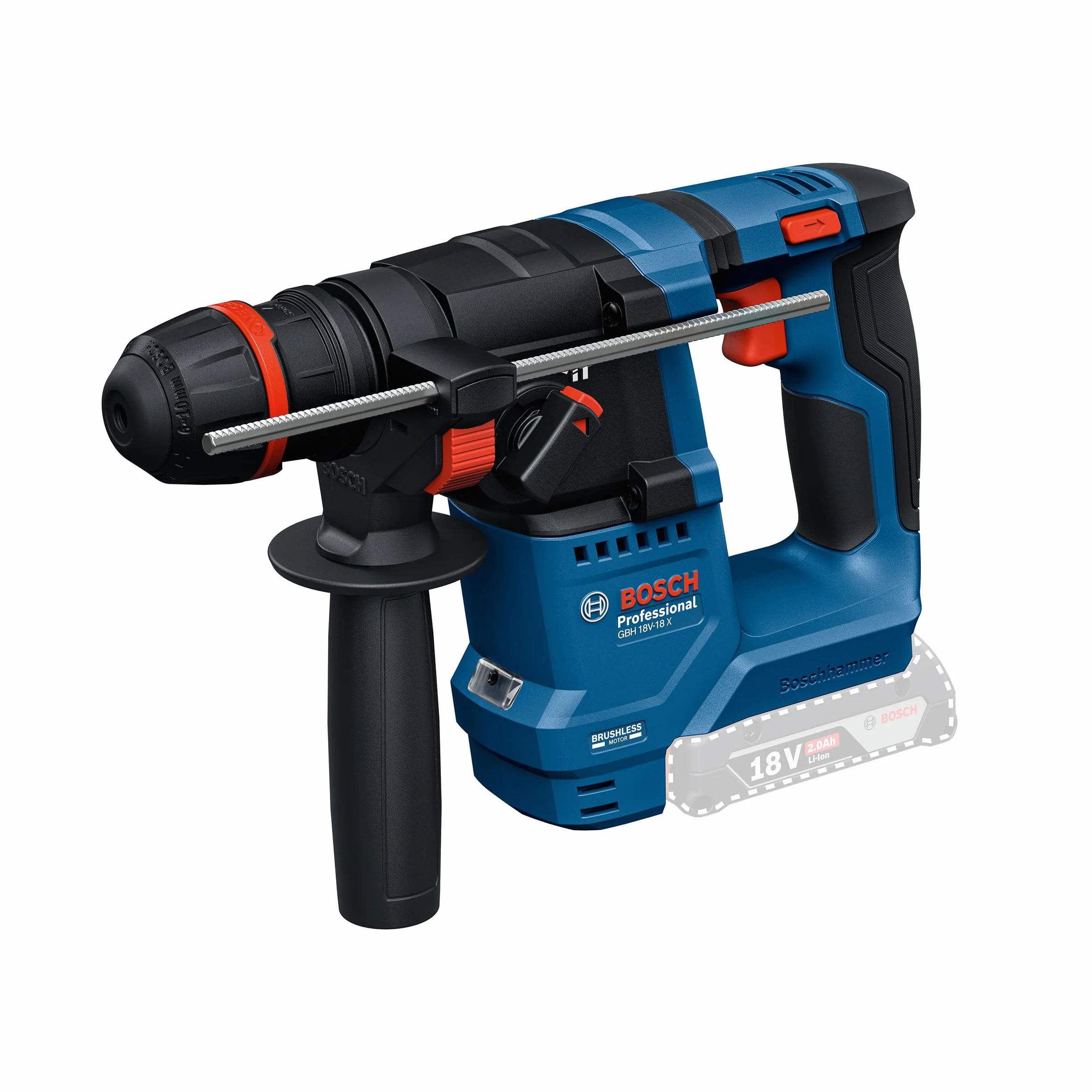 Bosch Professional 18V System martillo perforador a batería GBH 18V-18 X (ONECHUCK)