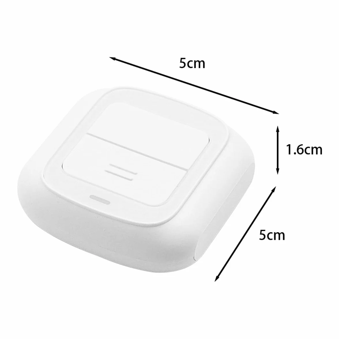 Interruptor Inteligente Interruptor Wifi de 2 Botones Interruptor Inteligente de Escena Repetidor Compatible con Tuya Smart Life(Incompatible con Alexa)