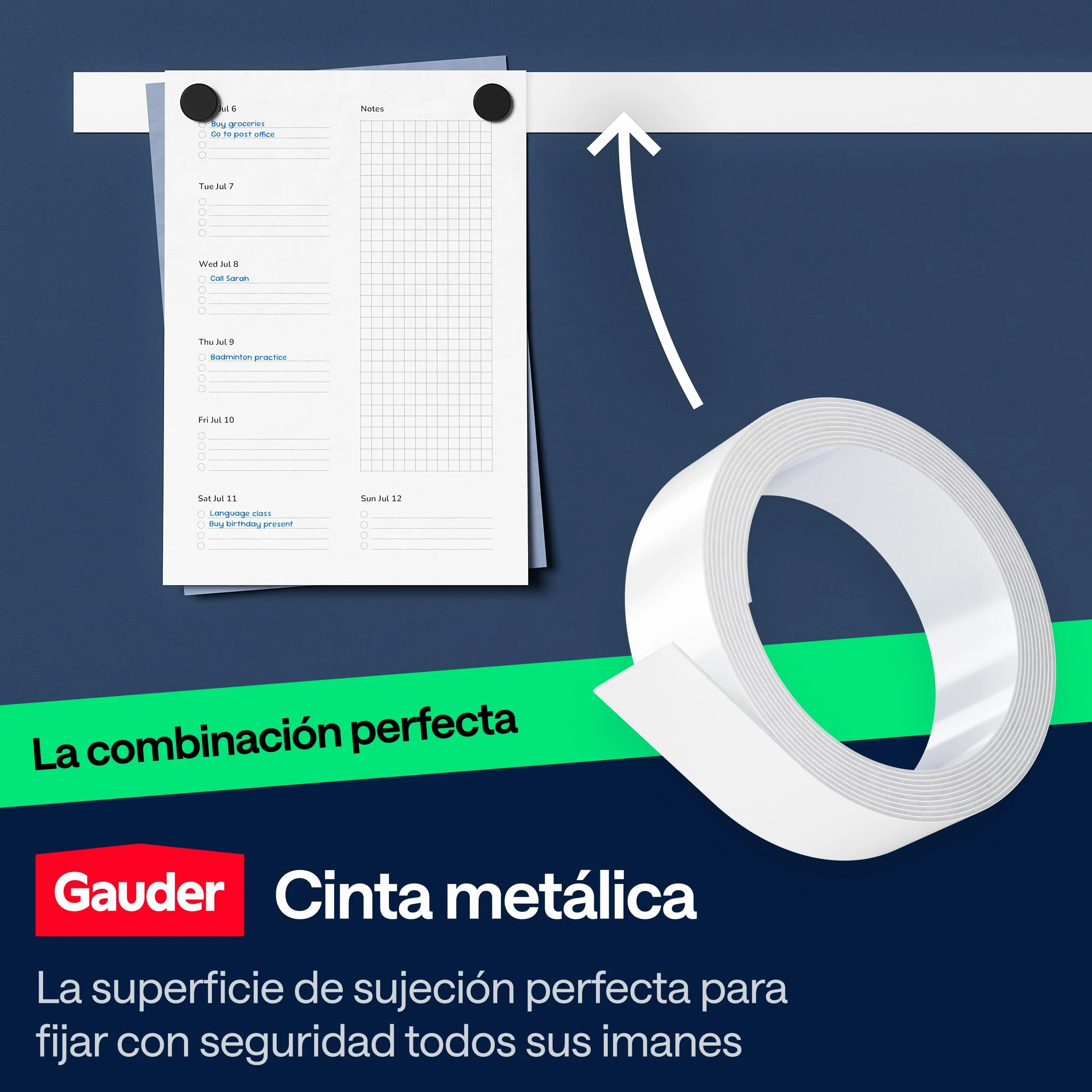 GAUDER Imanes para Pizarra Blanca 100 piezas 12 x 5 mm Discos Magnéticos Redondos Fuertes