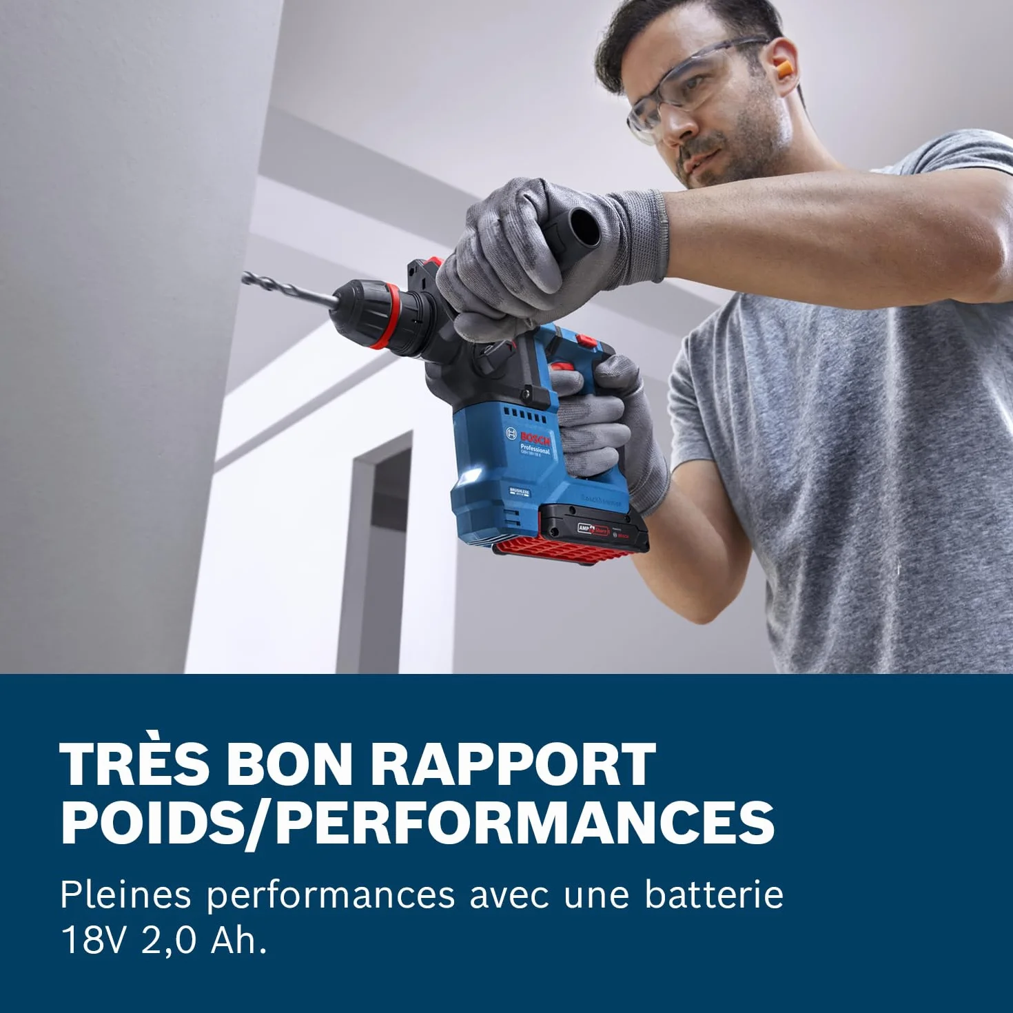 Bosch Professional 18V System martillo perforador a batería GBH 18V-18 X (ONECHUCK)