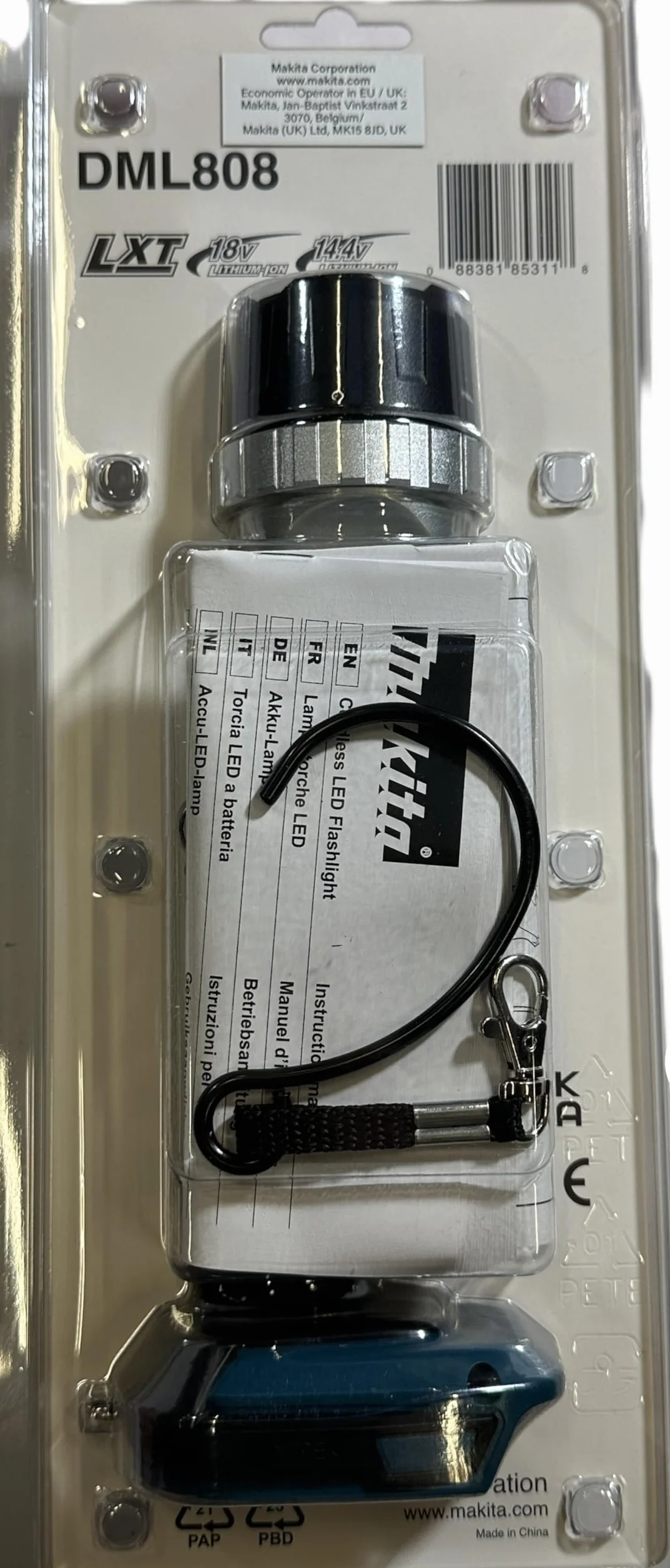Makita DML808 Linterna LED, 18 V
