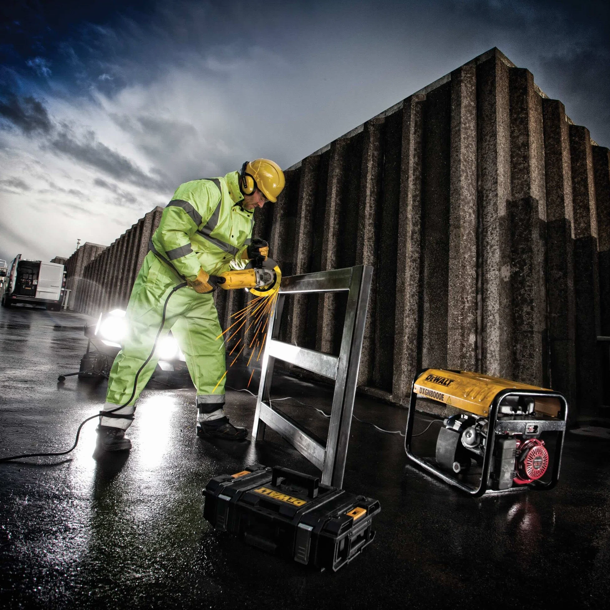 DEWALT DT40255-QZ DT40255-QZ-Disco de Corte con Borde diamantado Extreme Metal 230x2.1x22.3 mm, Amarillo/Negro
