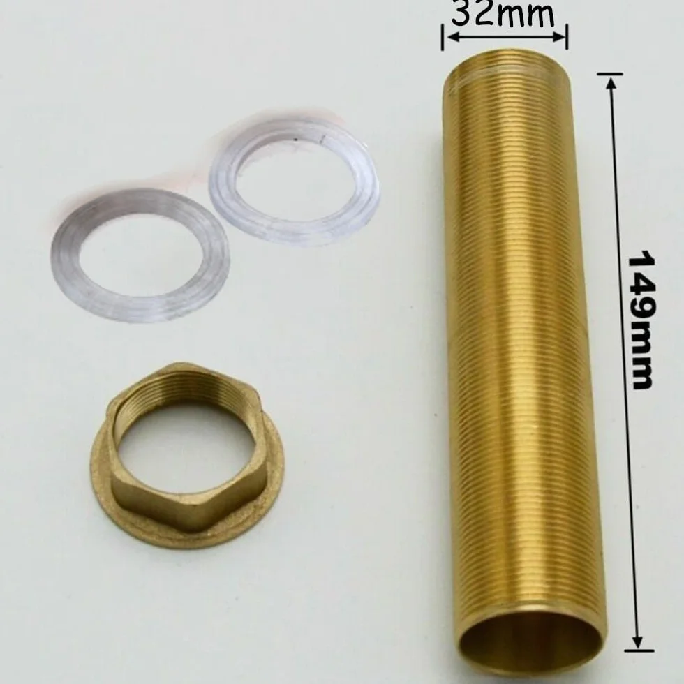 Piezas de reparación de grifo mezclador de lavabo de cocina, kit completo de reparación de grifo de lavabo de cocina con piezas de latón y silicona, adecuado para reparación de grifos (M32-150 mm)