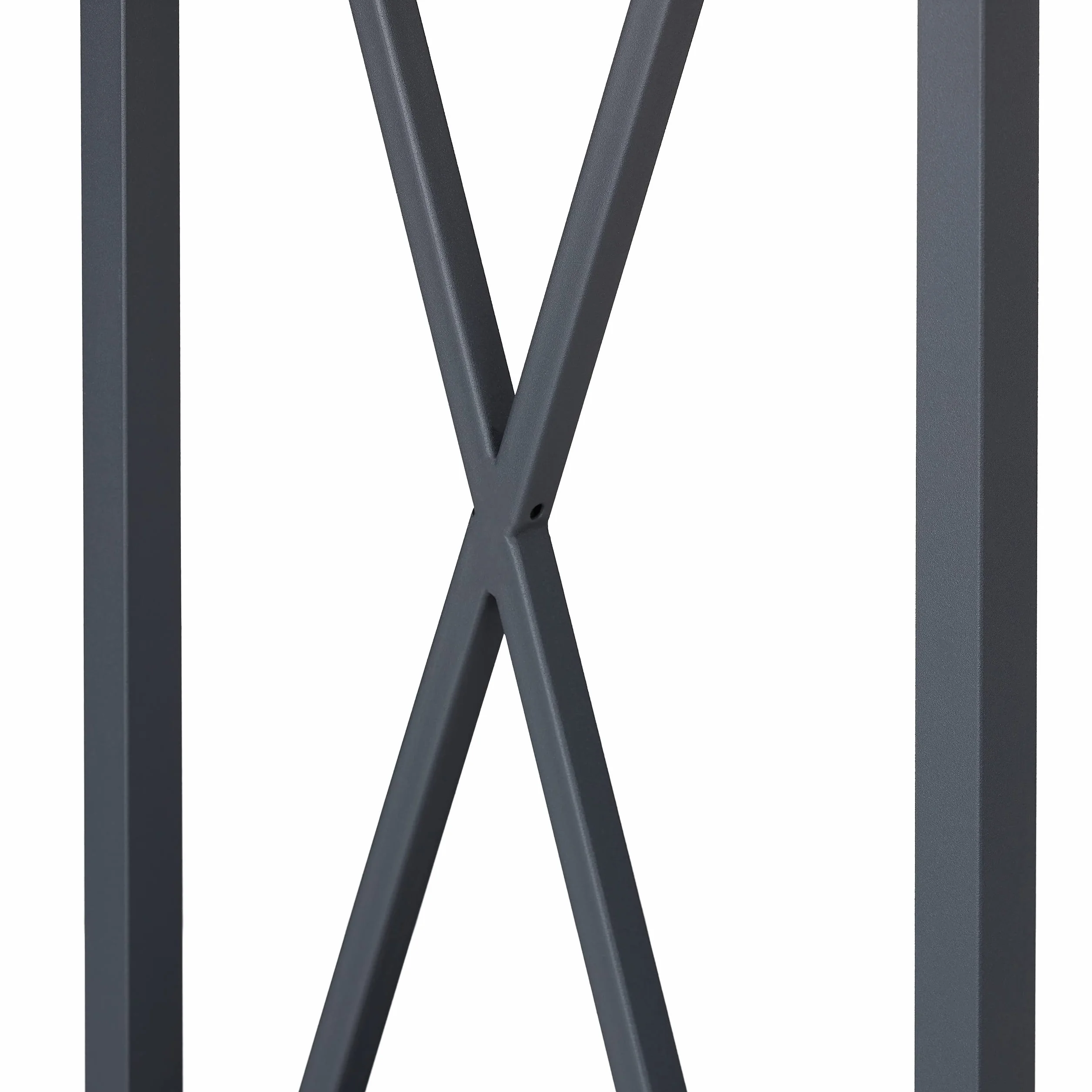 Relaxdays Leñero Vertical, Soporte Leña Metal, 80,5 x 34 x 25cm, Bandeja Leños Acero, Accesorio Chimenea, Interior, Gris