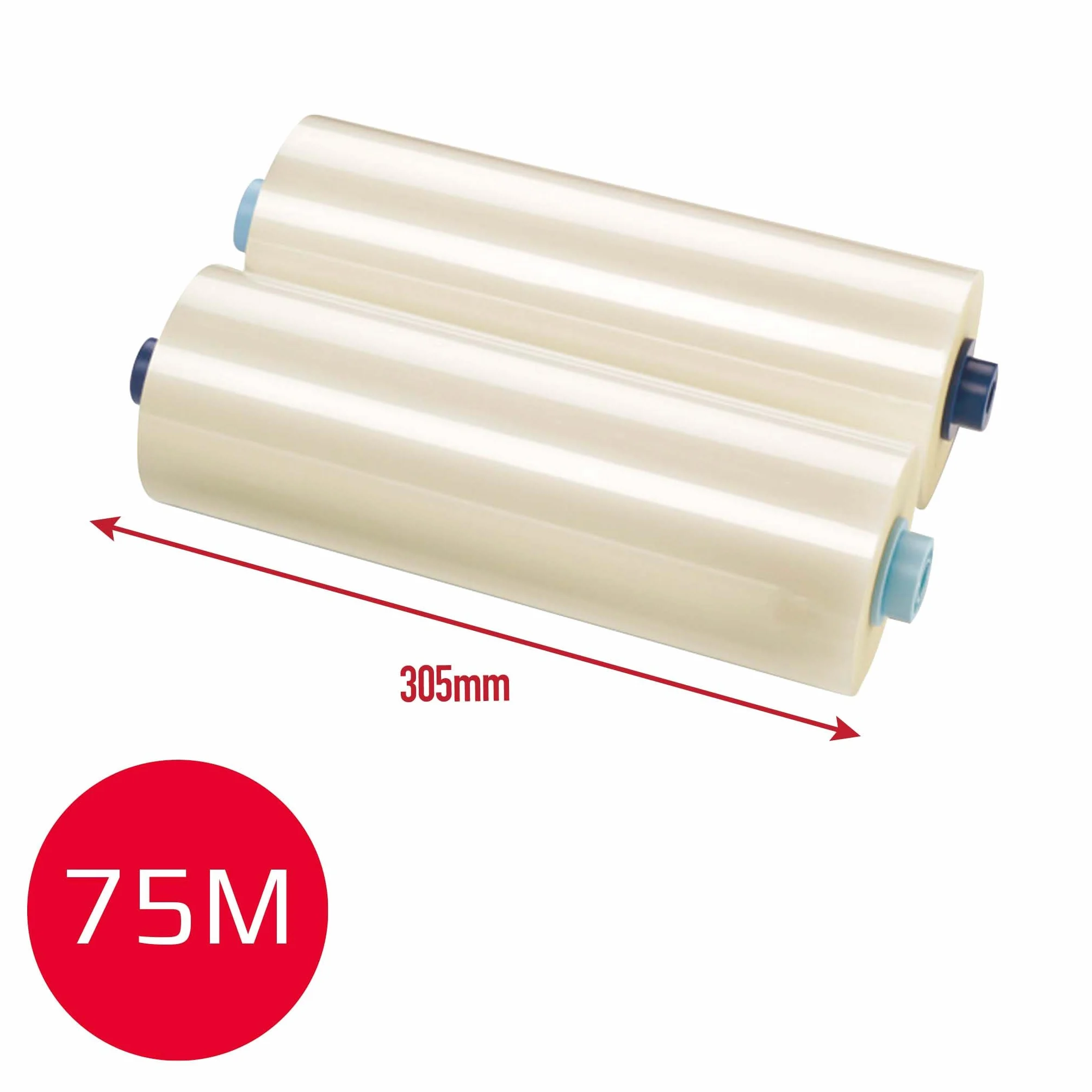Bobina EZLOAD 305 mm x 75 m x 75 micras brillo PI-IN caja 2