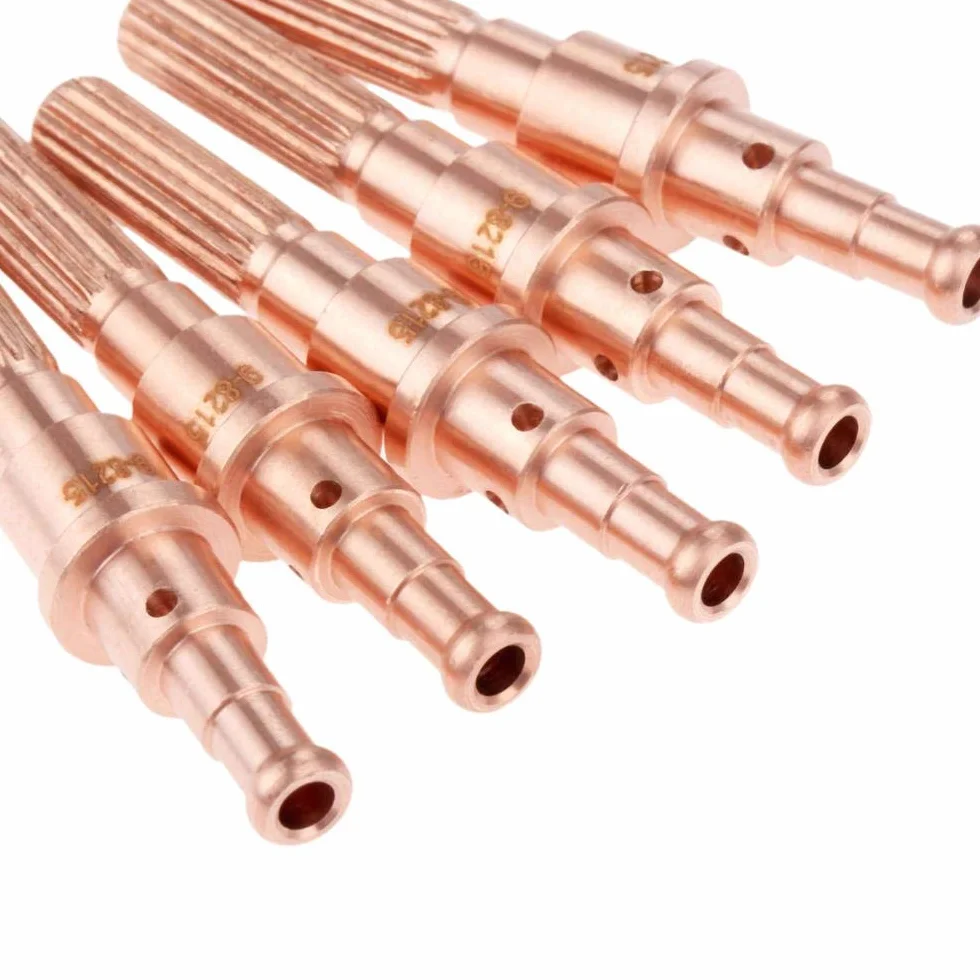 Punta De Contacto ​De Cobre Dinámica térmica Consumibles de Plasma SL60-SL100 Electrodo y Boquilla 9-8215 9-8232 9-8212 9-8211 9-8210 Boquilla Puntas De Contacto (Caliber : 9-8215-10PCS)