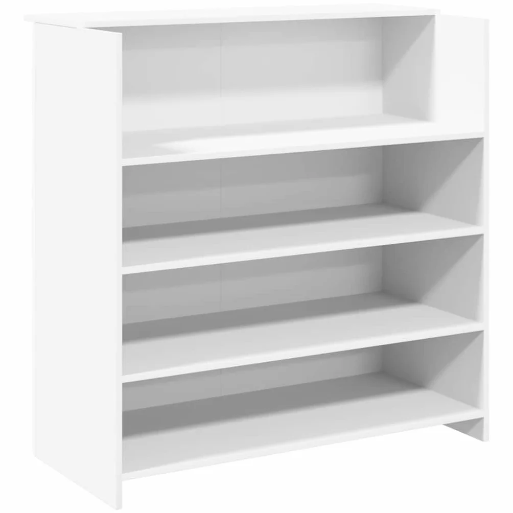 vidaXL Mostrador recepción Blanco 100x50x103,5 cm Madera ingeniería