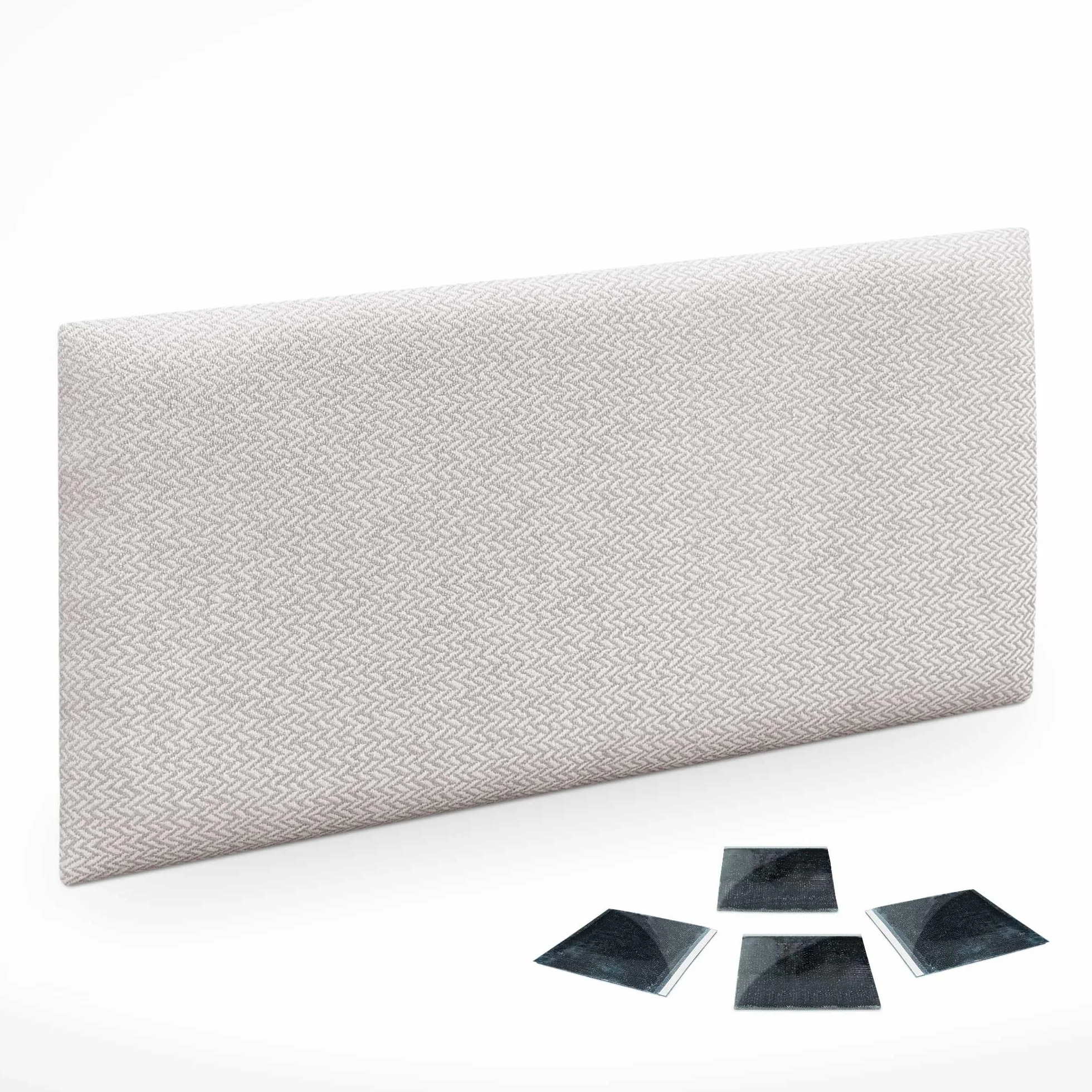 DHOME Juego de 1 Panel Tapizado Exclusivo Pack Serie Luxury Edition Autoadhesivos para Pared Acústicos Absorbentes Protección Impactos Cabeceros Decoración Hogar (Espigas Beige, 60x40cm, x1)