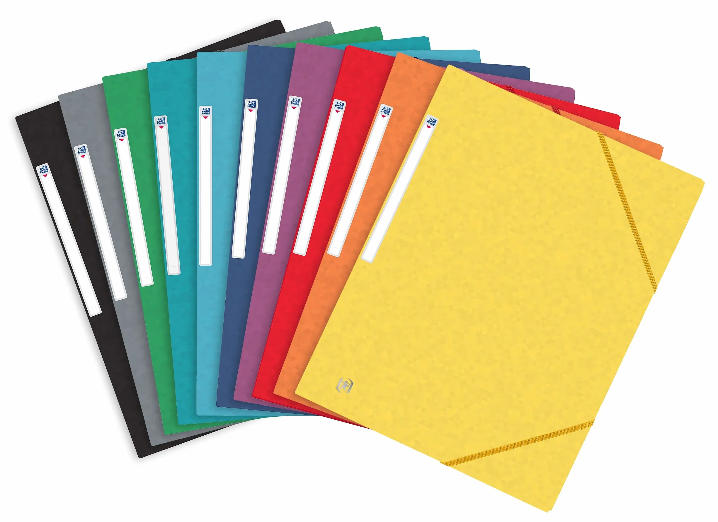 Carpetas con gomas de cartulina A4 Colores Surtidos Vivos pack 10