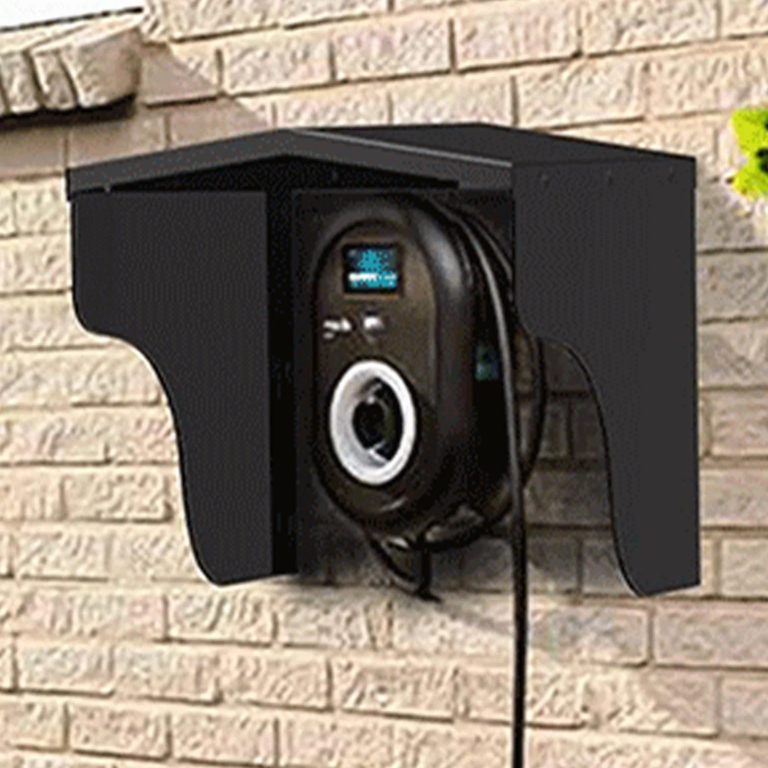 Cubierta eléctrica, cubierta de la caja de conexiones, cubierta de la toma eléctrica de aluminio | Techo protector de la estación de carga | Protección contra la intemperie para montaje en pa