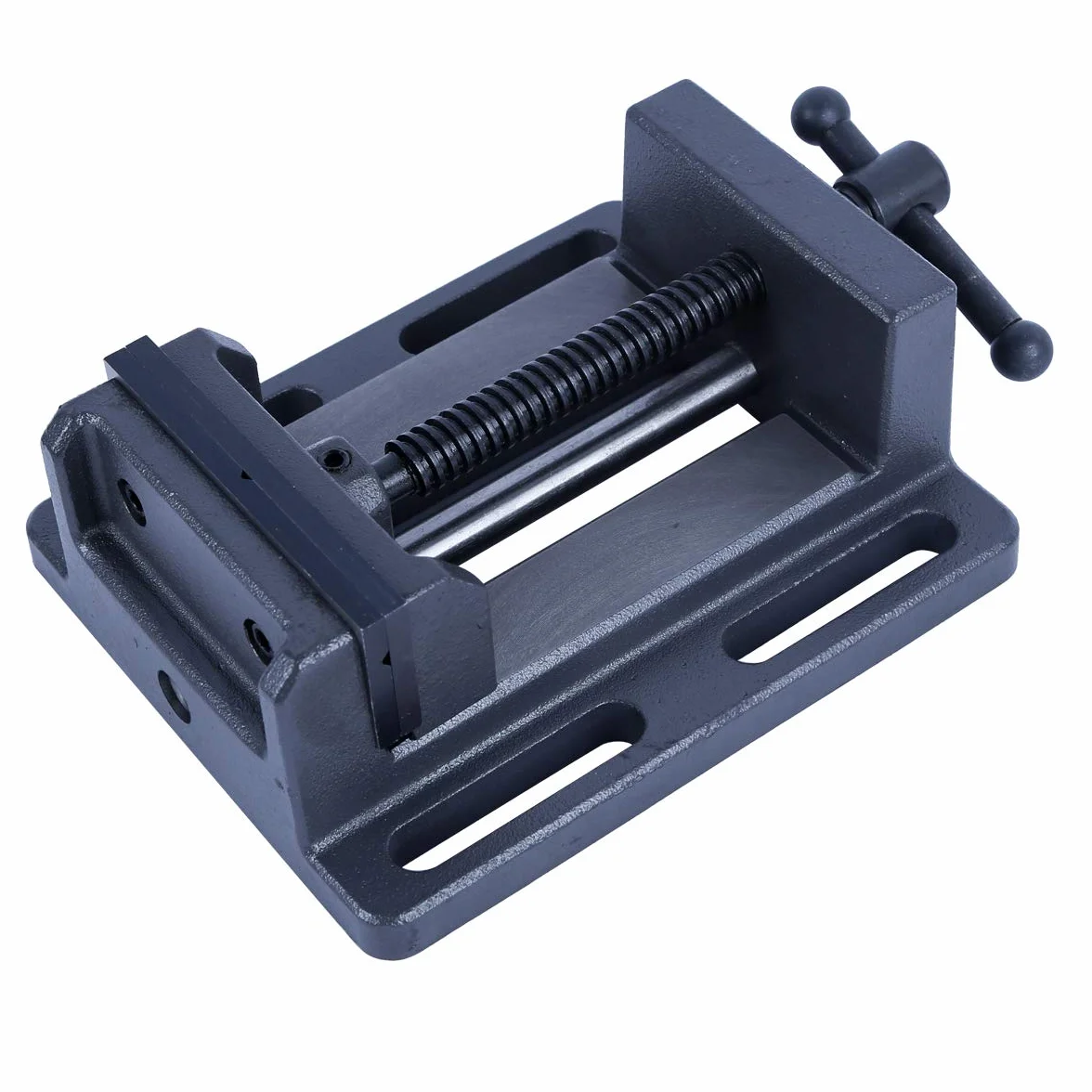 TOPWAY Prensa de Taladro Vicepresidente 3'' 75mm con Barra Guía, Calidad Profesional para Taller y Fresadoras 403273