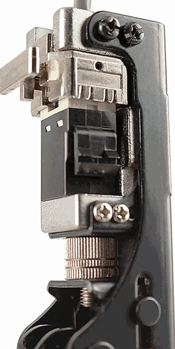 Herramienta de perforación Keystone Jack de 180 grados (solo compatible con conectores específicos AMP 110 Series de 8 posiciones), adaptador CAT5/5e y CAT6/6A, crimpadora de terminación rápida,
