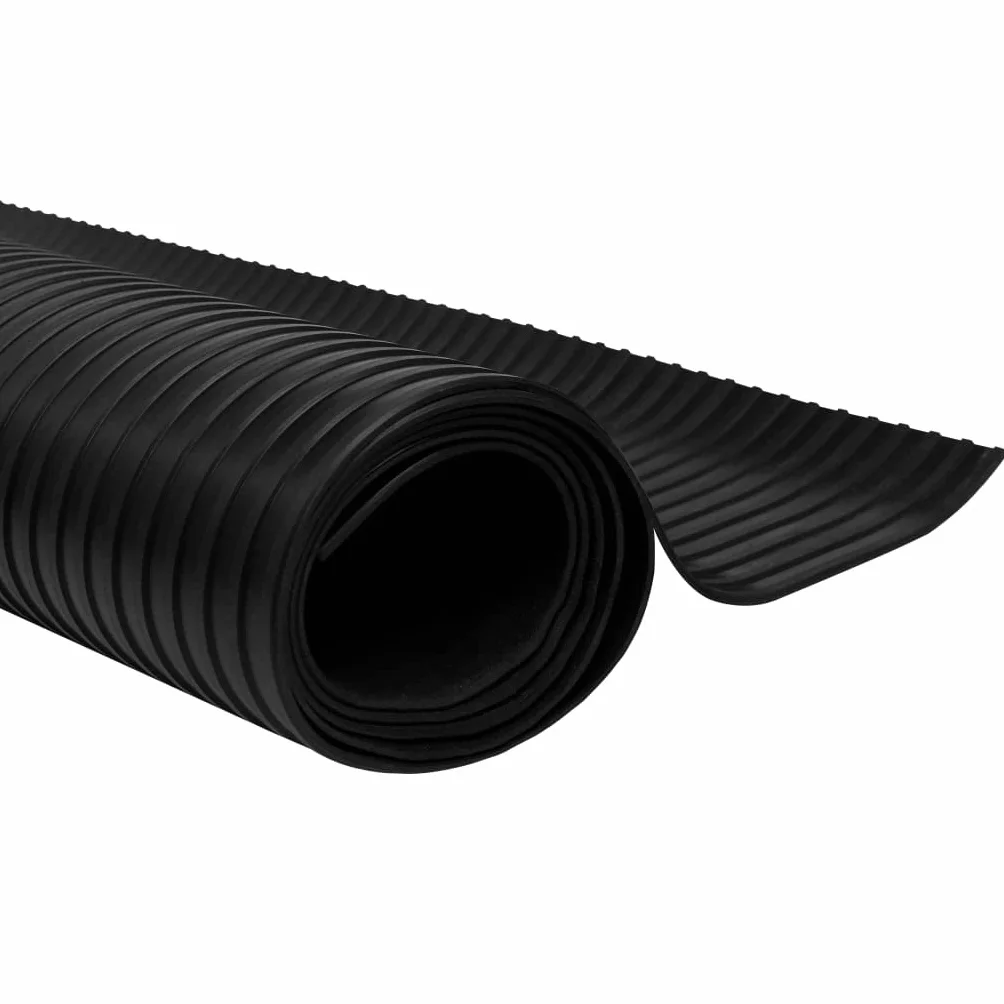 vidaXL Alfombra de Goma Antideslizante de 2 x 1 m Modelo de Nervios Alfombra de Suelo