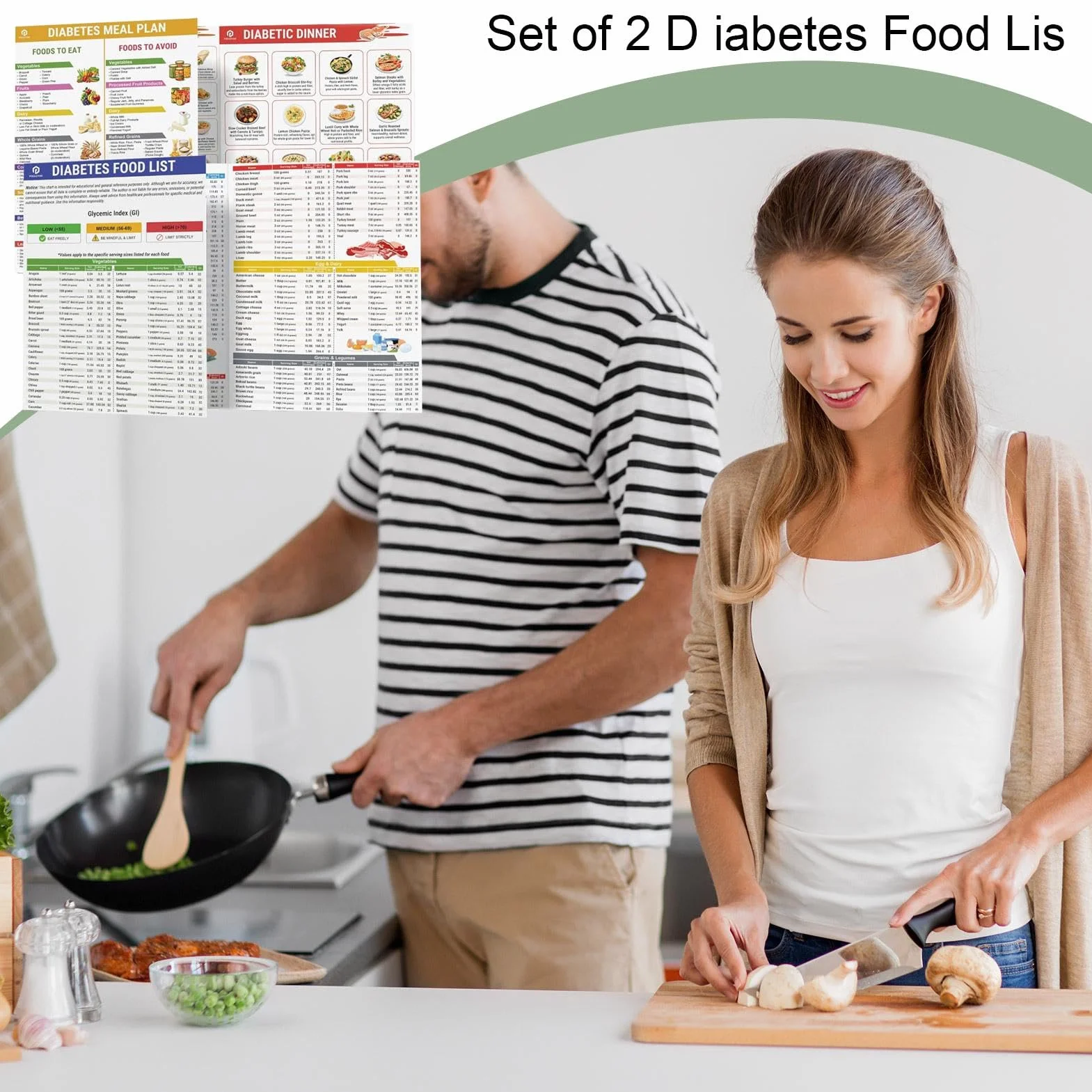 Tabla de alimentos para diabéticos y planificador de comidas bajas en carbohidratos